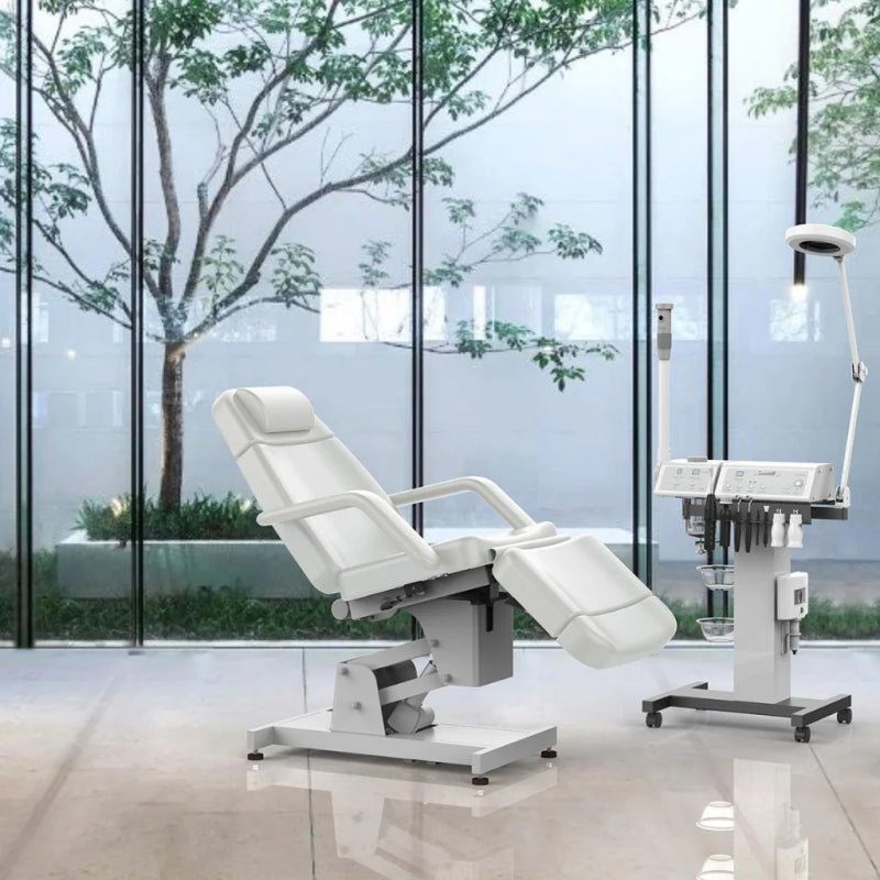 Silverfox 2 Motors Electric Facial Spa Bed Chair 2219B - Professional Massage Table for Salon & Spa, Adjustable Reclining Beauty Bed with Dual Motors - Perfect for Facial Treatments, Massage Therapy, and Skin Care Procedures