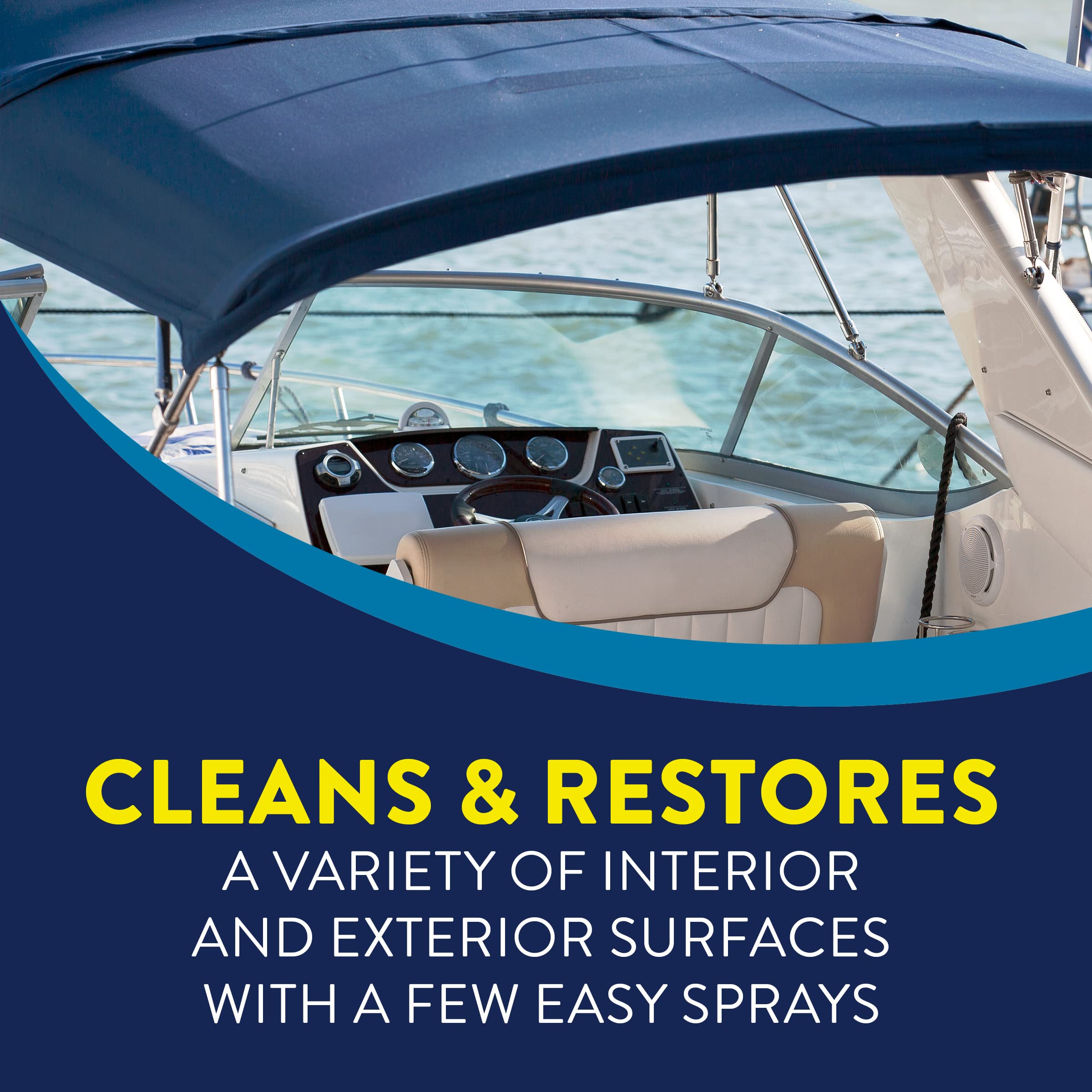Un-Duz-It Vinyl Cleaner & Restorer - 32oz Multi-Surface Spray for Boats, RVs, Cars & Outdoor Furniture | Deep Cleans & Protects Vinyl, Leather & Plastic | Perfect for Marine, Automotive & Home Use