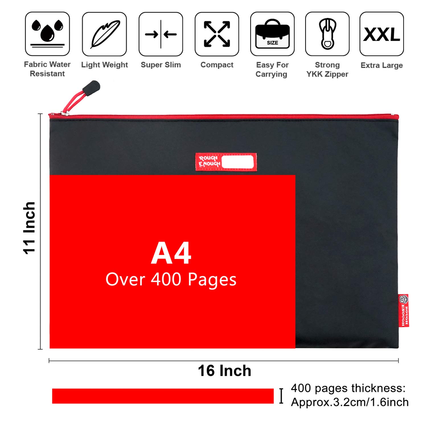 Legal Size File Folder Organizer Set - 50 Pack Heavy Duty Document Pouches for Office, School & Home Organization - Perfect for Filing, Storage & Paperwork Management