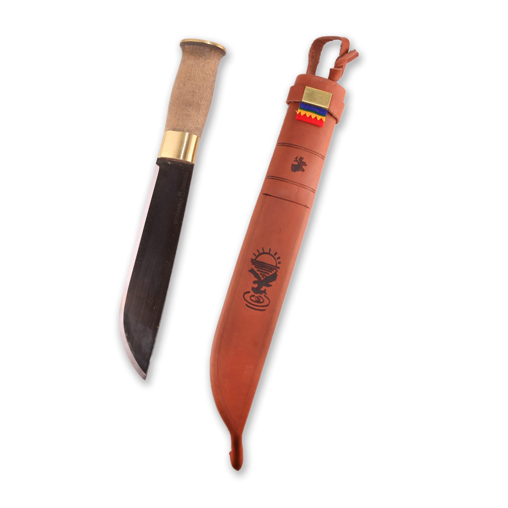 KS5OF Traditional Norwegian 5-Inch Old Fashion Hunting Knife - Perfect for Outdoor Camping, Hunting, and Survival Adventures