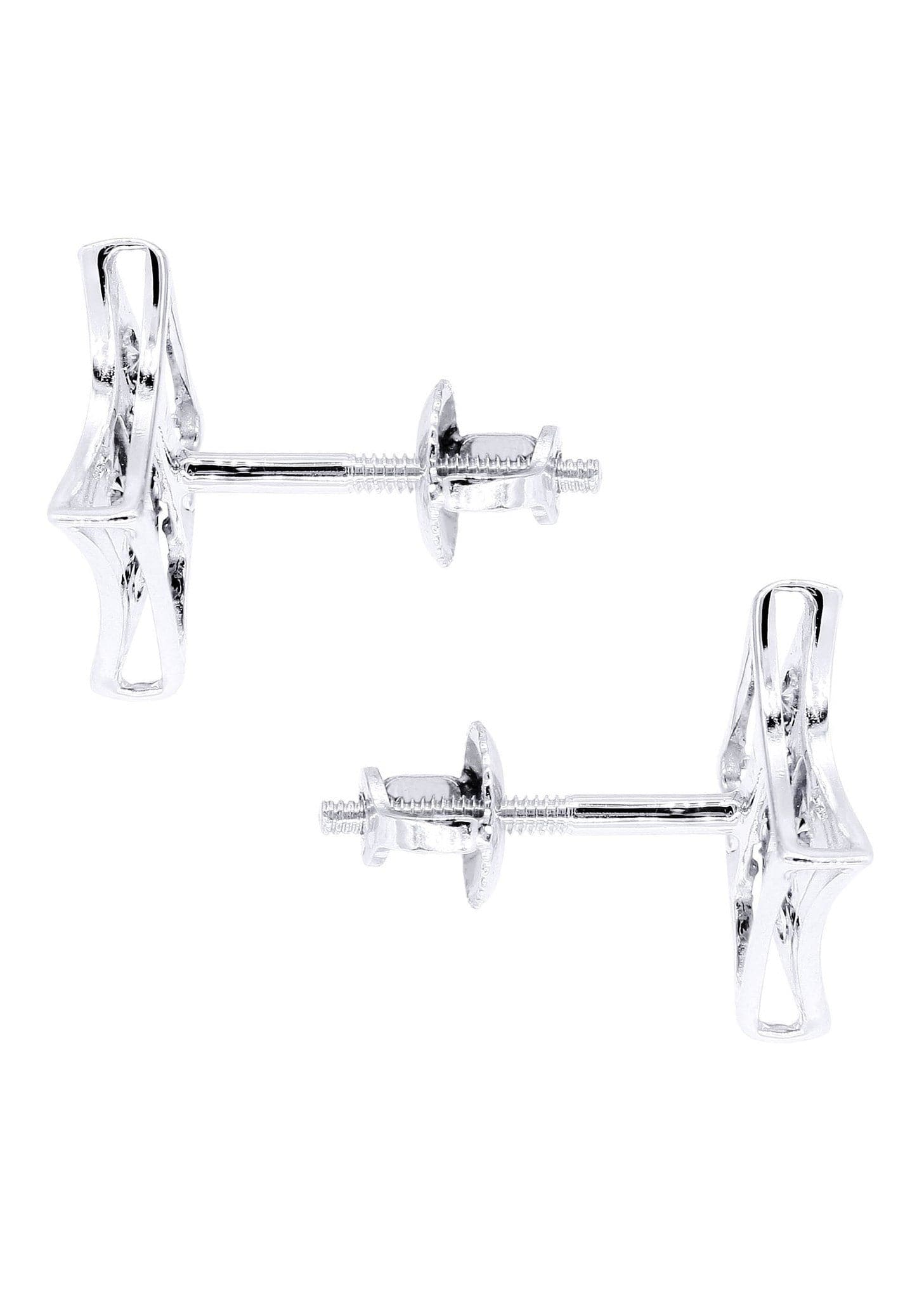0.22 Carat Diamond Stud Earrings for Men in 14K White Gold - Perfect for Gifts, Weddings & Special Occasions