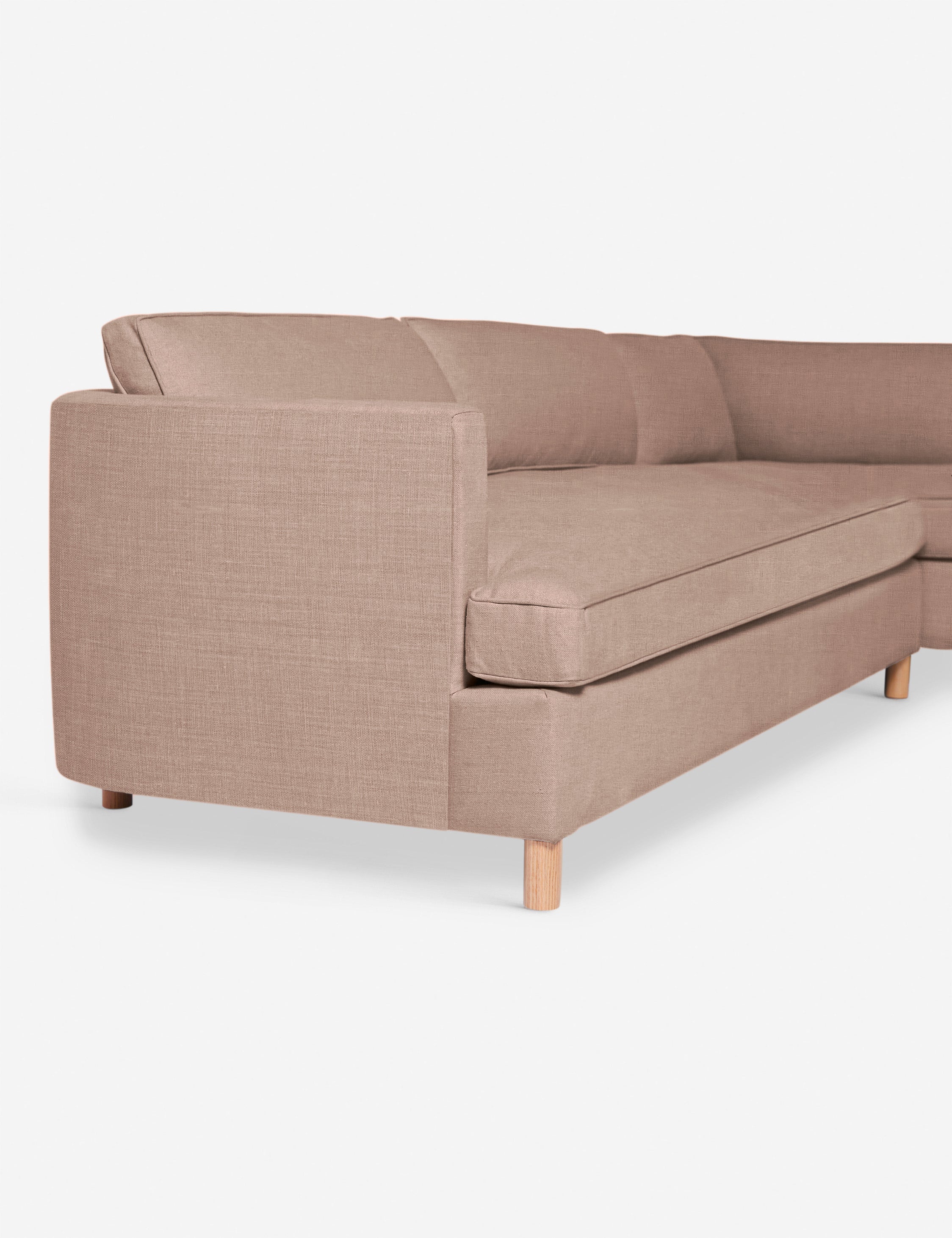 Belmont Corner Sectional Sofa by Ginny Macdonald - Modern L-Shaped Couch for Living Room, Family Room & Home Theater - Comfortable Fabric Upholstery with Reversible Chaise