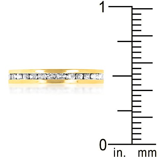 Elegant Swarovski Crystal Birthstone Stackable Eternity Rings - Perfect for Anniversary Gifts, Wedding Bands & Everyday Jewelry