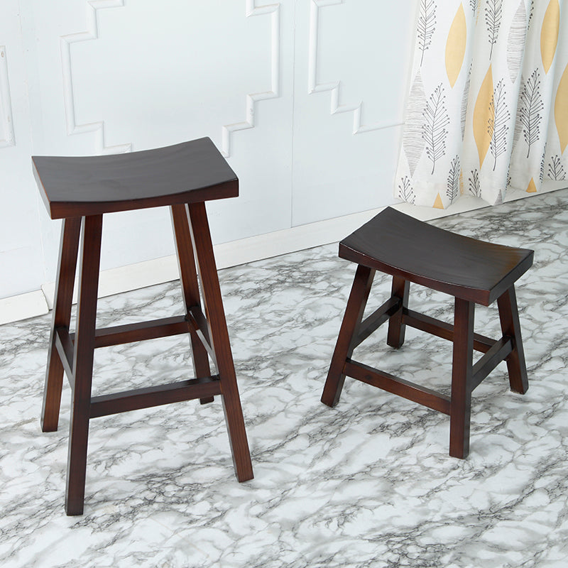 Luca Solid Wood High Bar Stool - 30