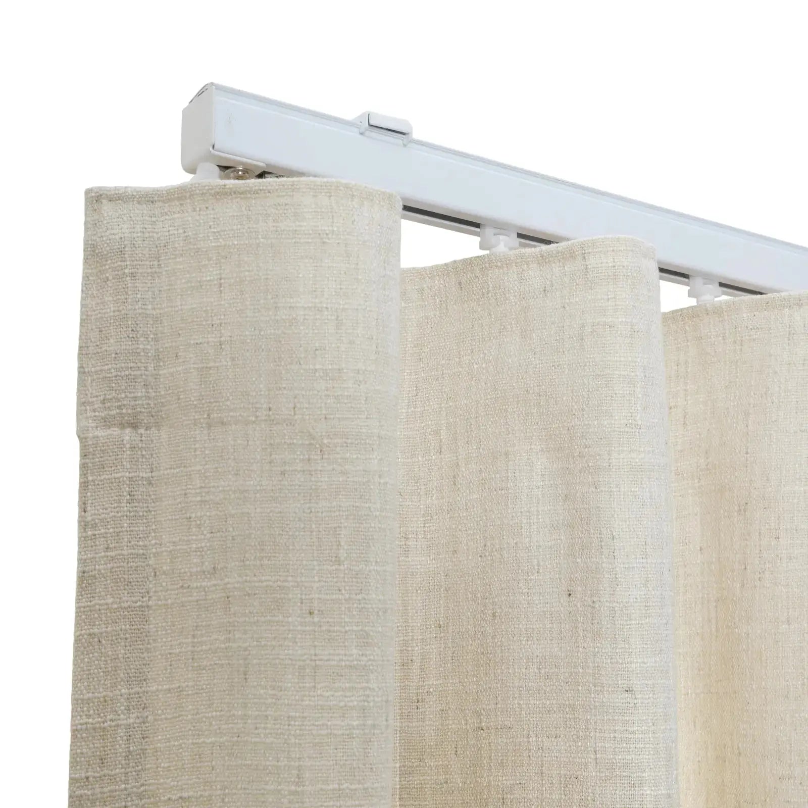Liz Linen Ripple Fold Drapery Curtains - Elegant Window Treatments for Living Room & Bedroom Decor