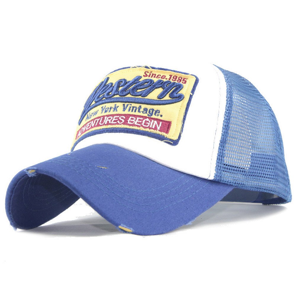 Stylish Embroidered Baseball Caps for Women & Men - Breathable Mesh Trucker Hats with Sun Protection Duck Bill - Perfect for Outdoor Activities, Sports & Casual Wear