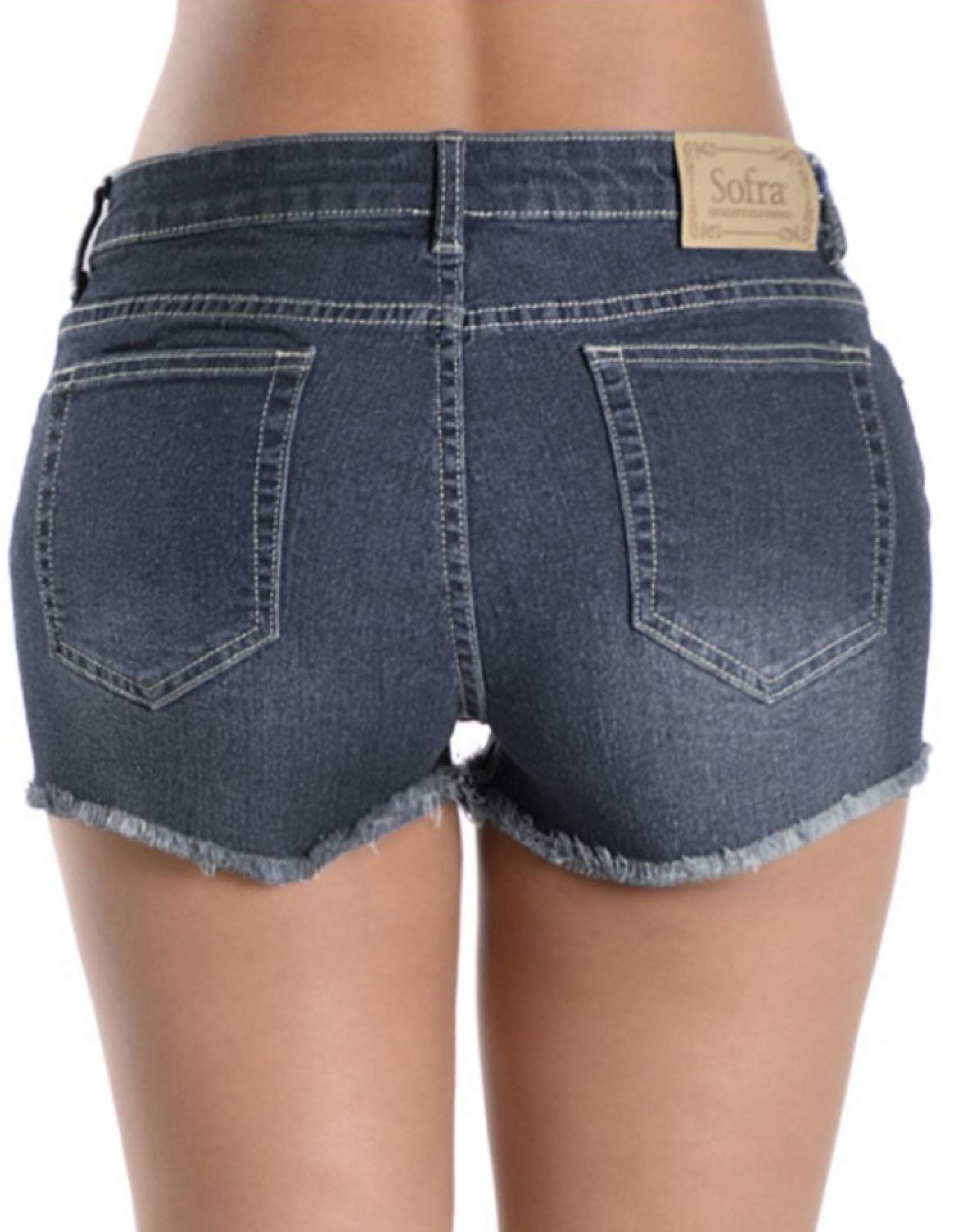ToBeInStyle Women's Stretch Twill Shorts - Comfortable Stretch Denim with Pockets | Perfect for Summer, Casual Wear & Outdoor Activities