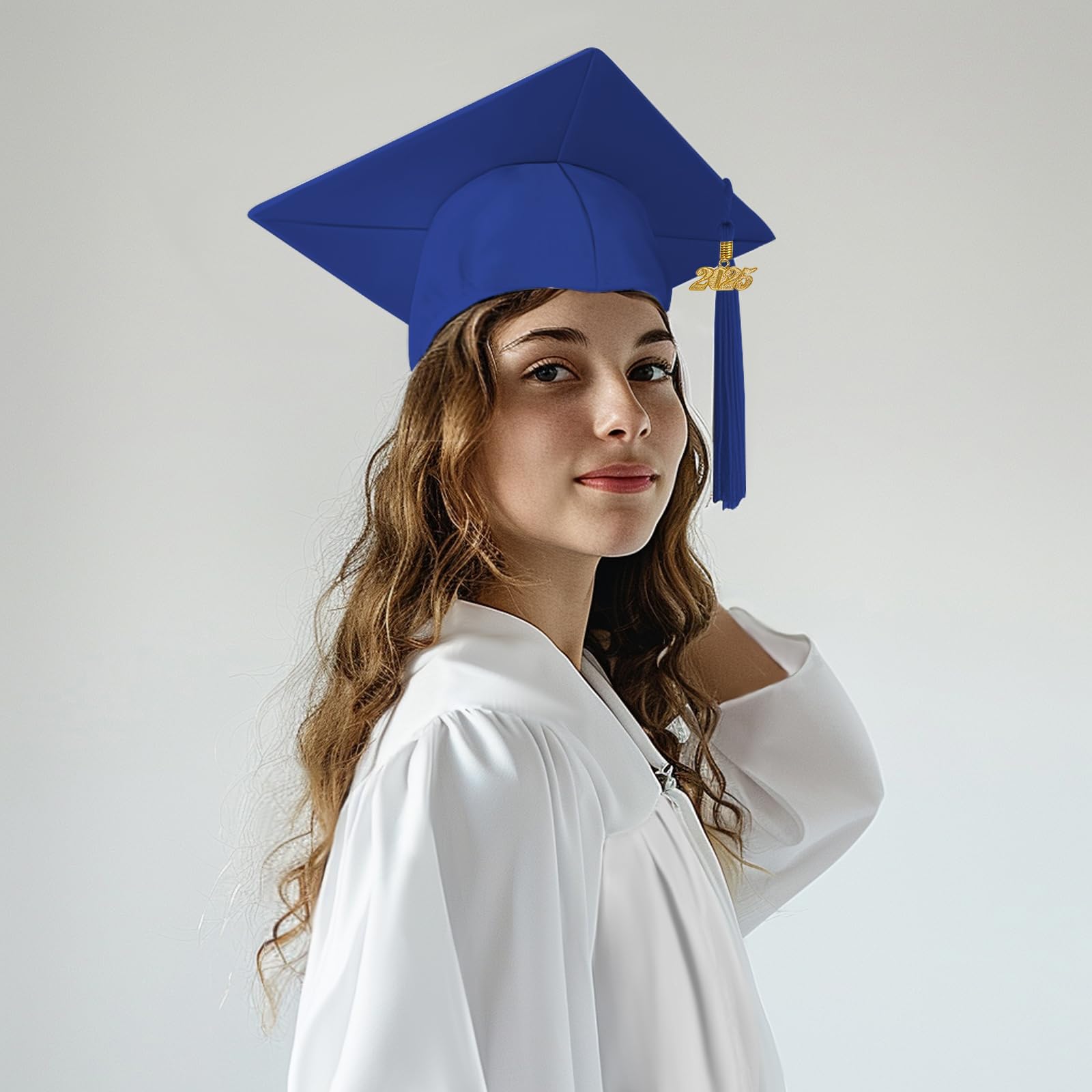 2025 Graduation Cap Tassel with Year Charm - Happy Secret Graduation Accessories for High School & College Ceremonies - Perfect for 2025 Graduates, Commencement Decor & Photo Props