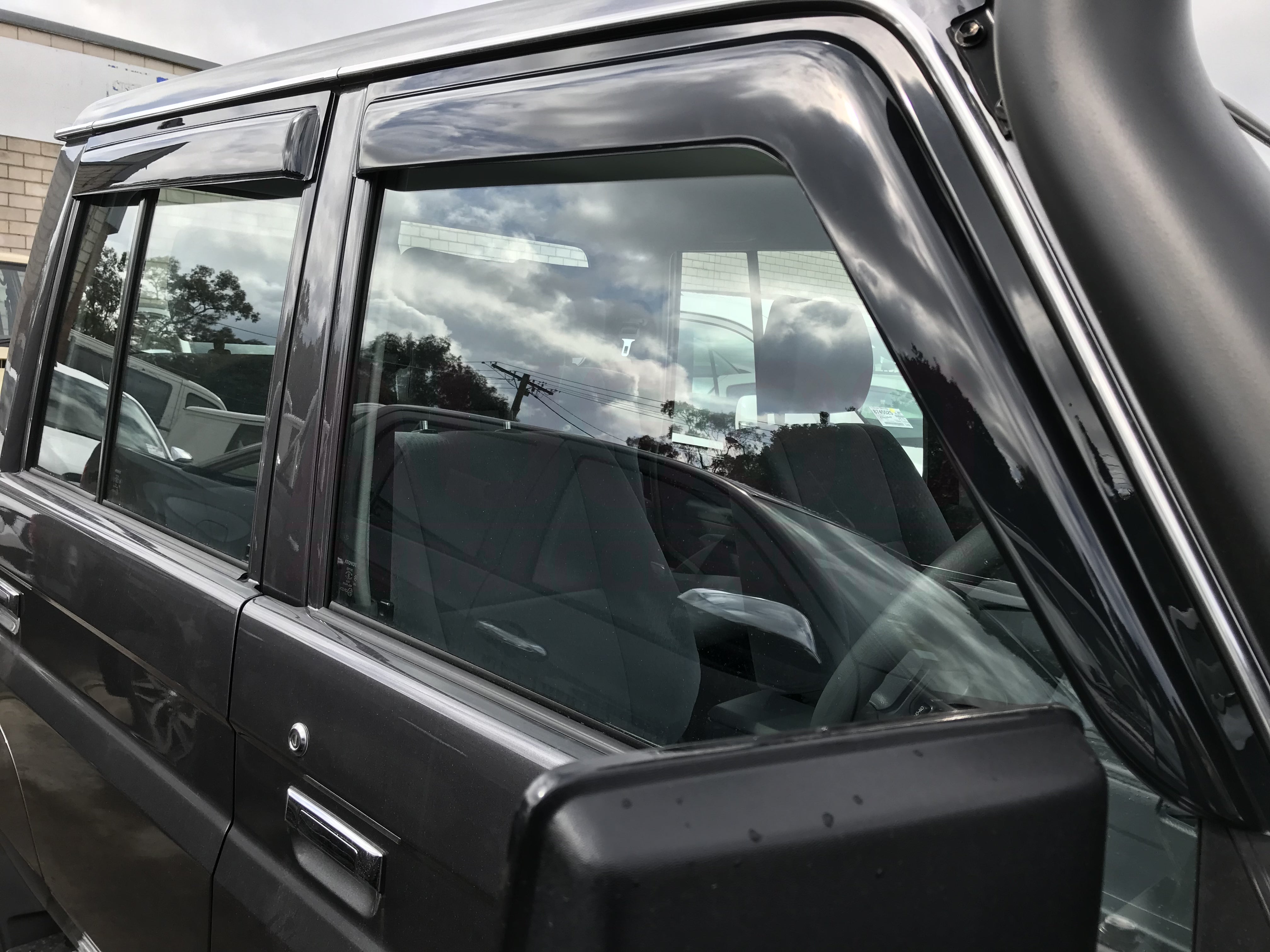 Premium Weather Shields for Toyota Land Cruiser 70/76/79 Series (2007-Present) - Durable Rain Guards & Wind Deflectors for Off-Road Protection & Comfort