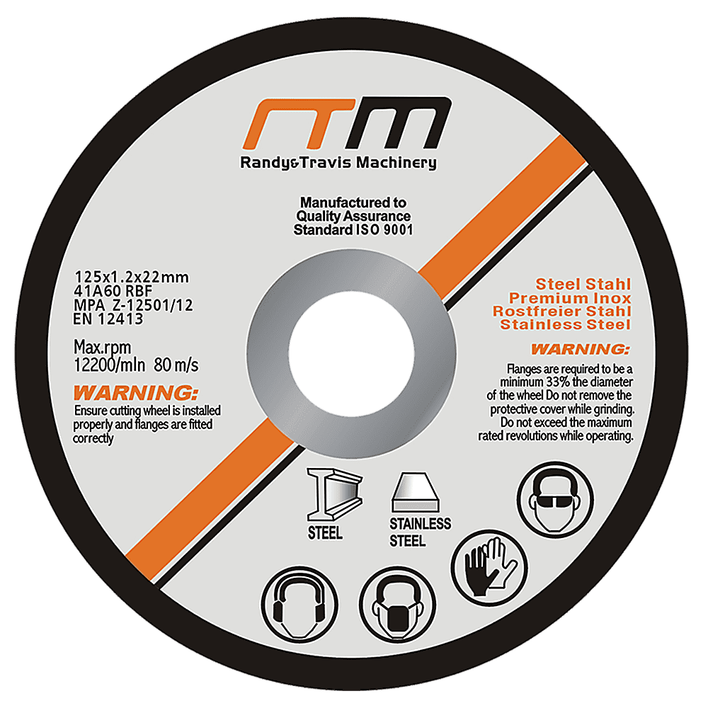 125mm 5-Inch Cutting Disc Wheel for Angle Grinder - 100 Pack | Metal & Concrete Cutting | Perfect for DIY Projects, Construction, and Metalworking