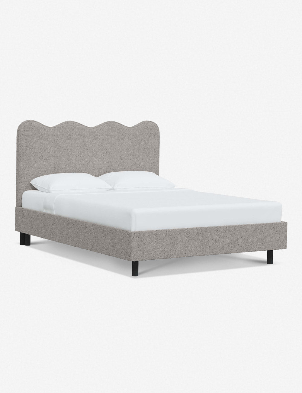 Modern Clementine Platform Bed Frame - Queen Size, Wooden Slat Support, Sturdy & Minimalist Design - Perfect for Bedrooms, Guest Rooms & Small Spaces