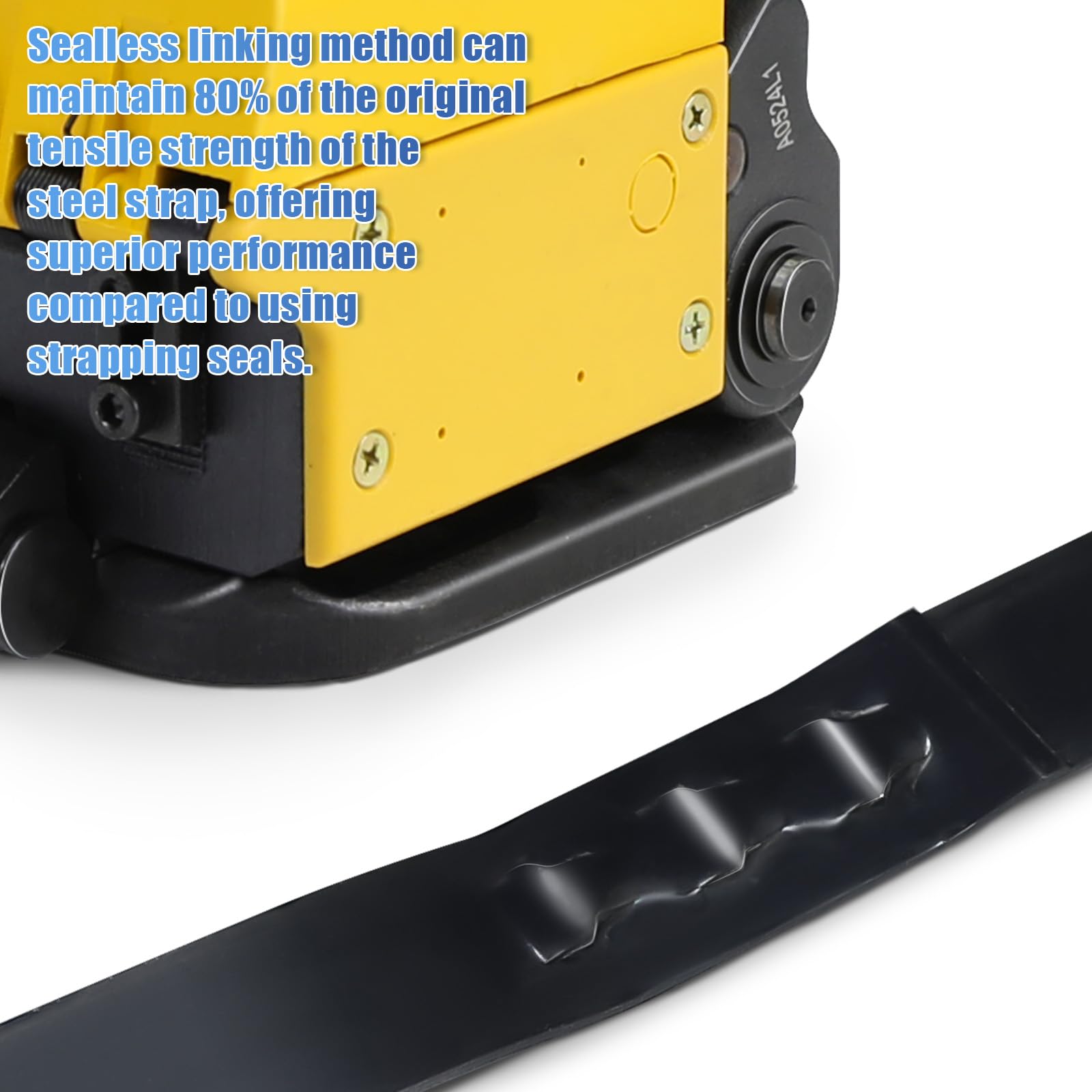 Heavy Duty Steel Strapping Tool Kit - Metal Strap Tensioner, Crimper & Cutter Machine for 5/8