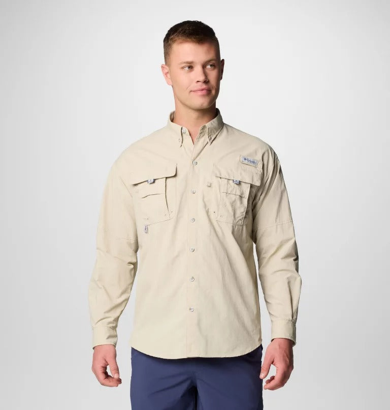 Bahama II Long Sleeve Shirt for Men - Comfortable Casual Button Down Shirt with Breathable Fabric - Perfect for Beach, Office & Outdoor Activities