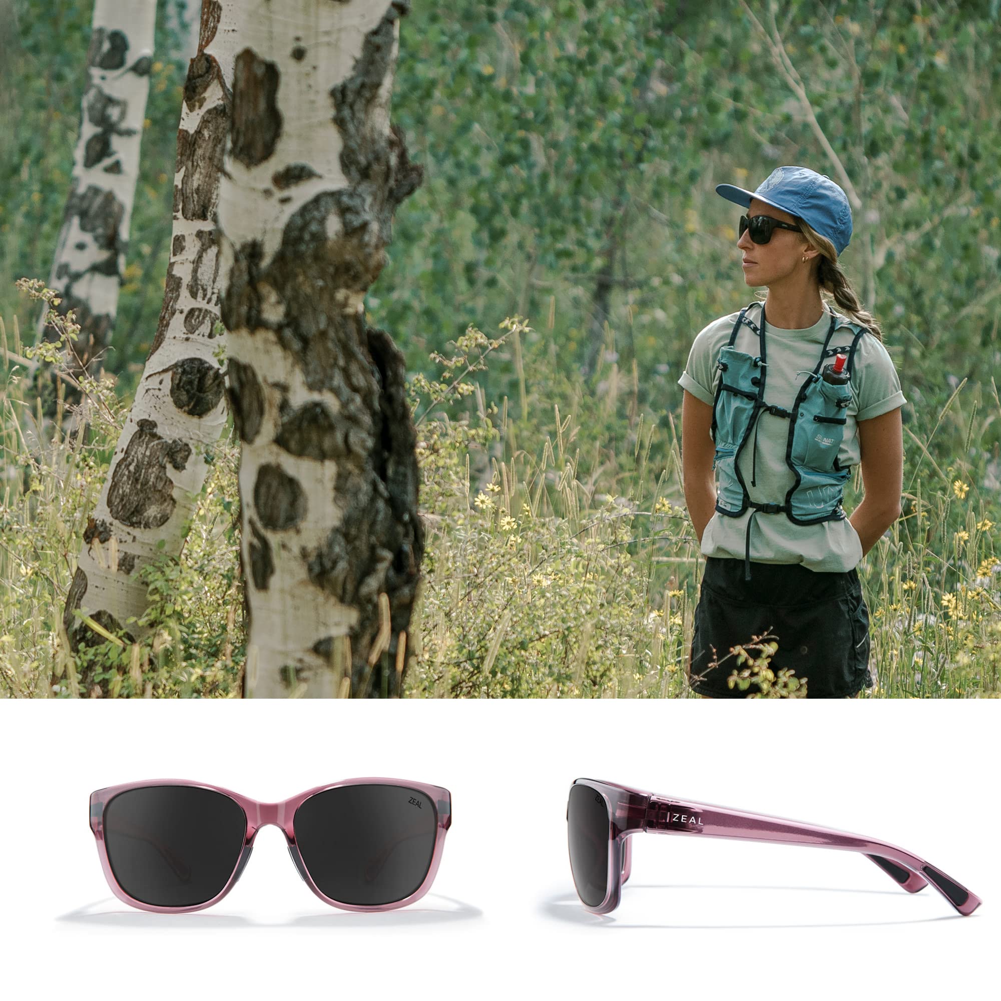 Zeal Optics Magnolia Eco-Friendly Polarized Sunglasses for Men & Women – UV Protection, Lightweight & Stylish for Outdoor Activities, Driving & Beach Vacations