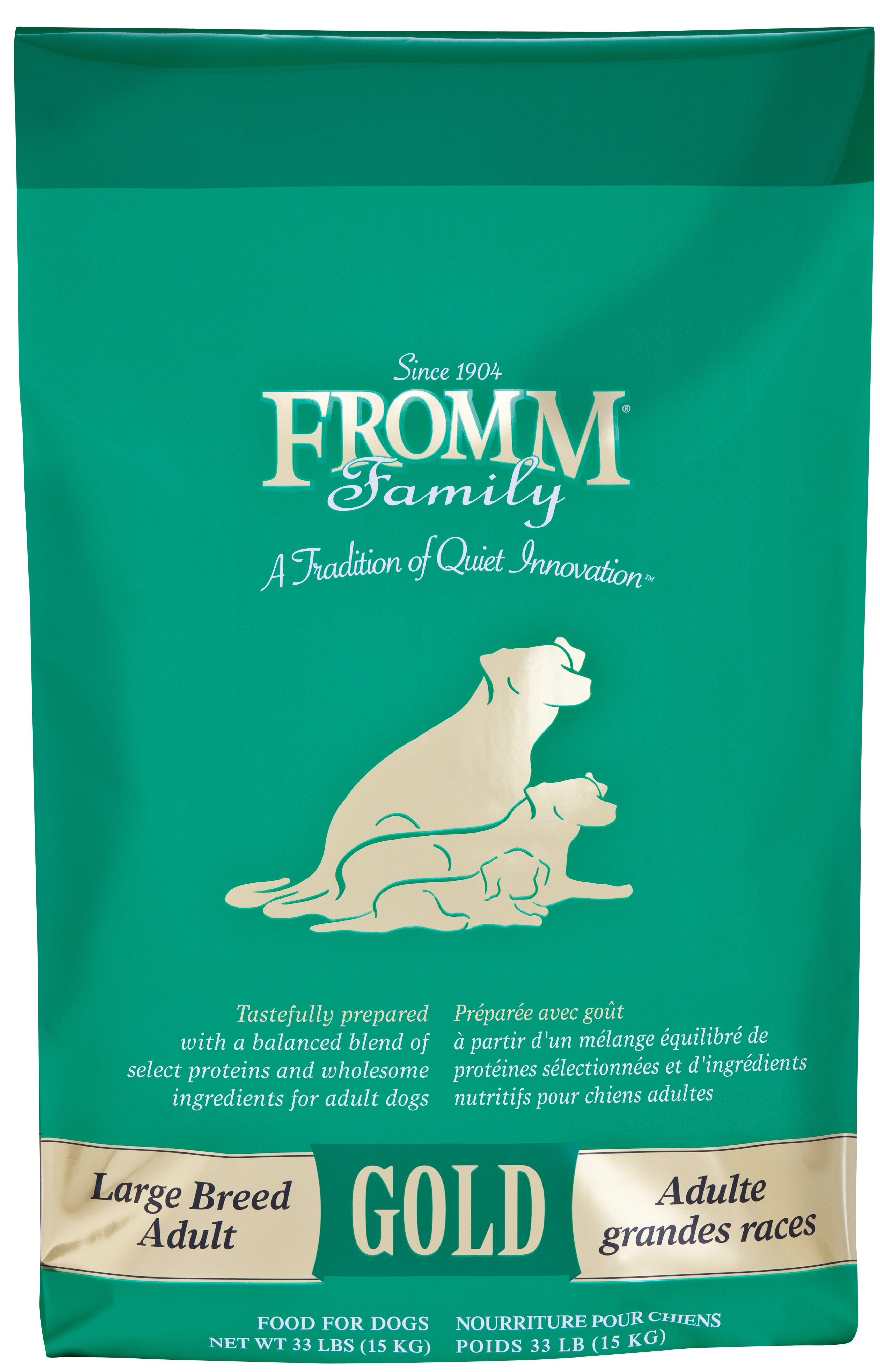 Fromm Gold Grains Dry Dog Food for Large Breed Adults - High Protein Nutrition for Active Dogs at Home or Outdoor Adventures