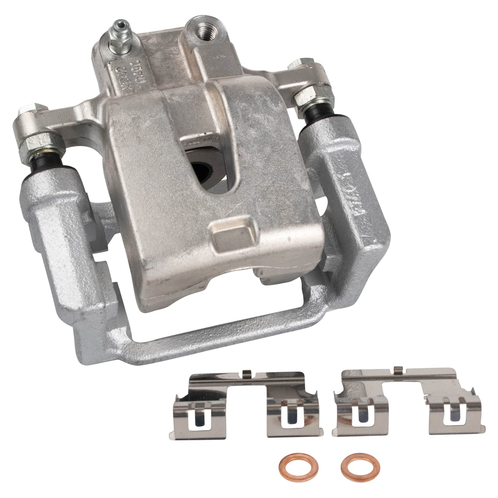 TRQ Rear Brake Calipers with Ceramic Pads & Drilled Rotors - Compatible with Dodge Challenger & Charger - High Performance Braking for Street Racing & Daily Driving
