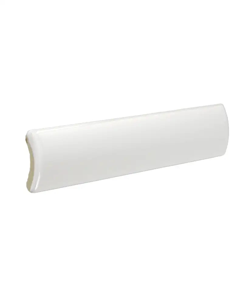 Kakel Victoria Glossy White Tile Trim 2.5 x 15 cm - Perfect for Kitchen Backsplash & Bathroom Wall Edging
