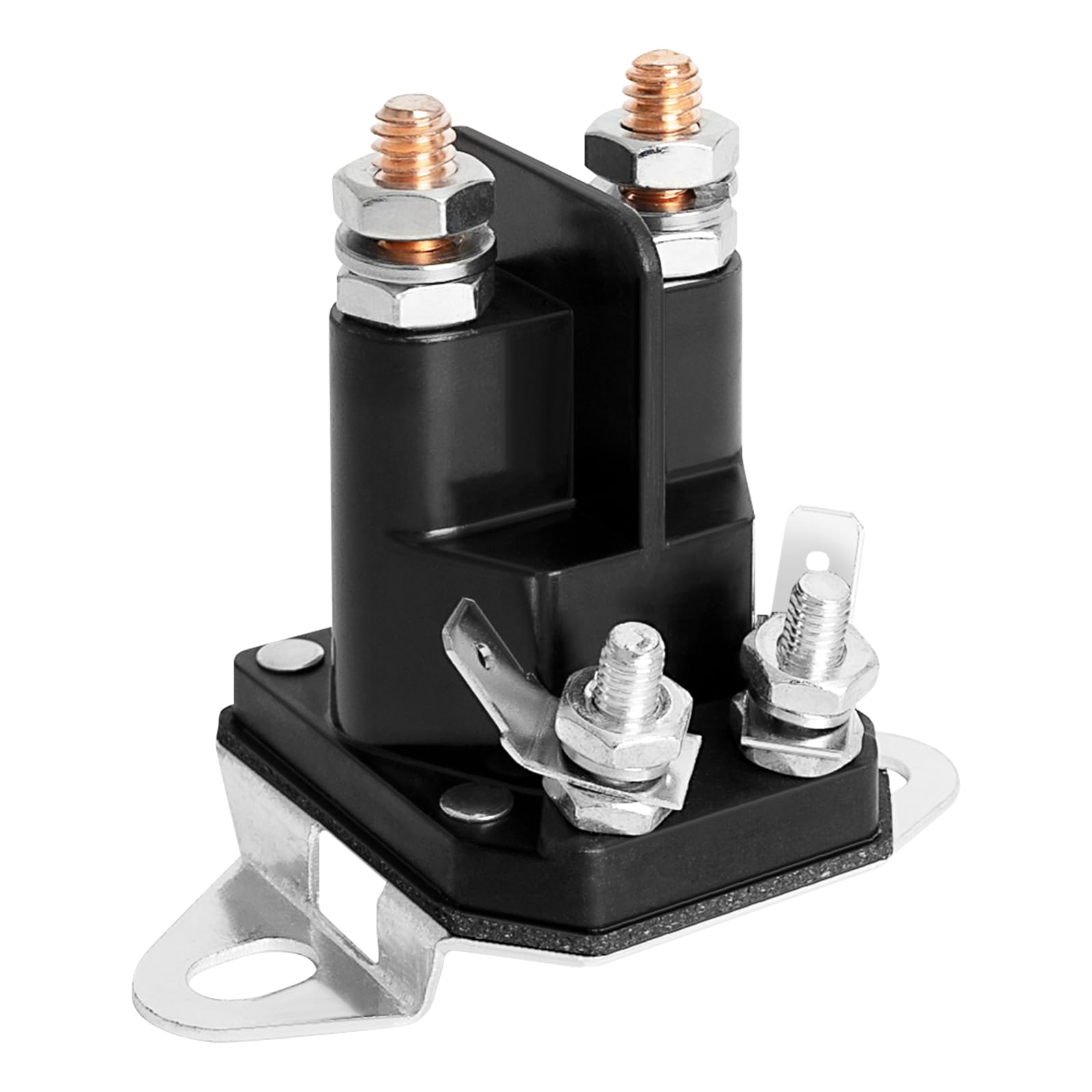 12V 4 Terminal DC Contactor Starter Solenoid Compatible with Toro Timecutter, Ex Mark, Lawn Boy Mowers - Replaces 1-513075, E513075, 104-3189 - Perfect for Lawn Tractor, Riding Mower & Outdoor Power Equipment Maintenance