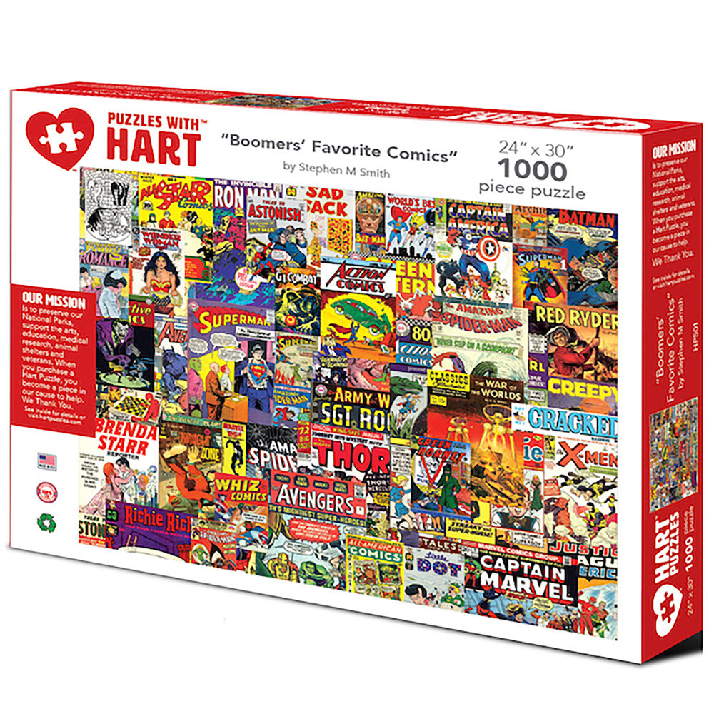 Steve Smith 1000-Piece Jigsaw Puzzle - Boomers' Favorite Comics Collection | Perfect for Family Game Night & Nostalgic Gift