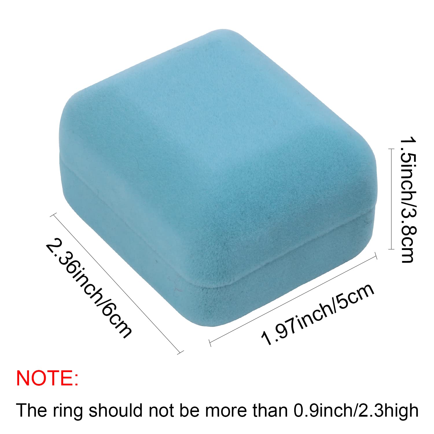 GBYAN Velvet Ring Box with LED Light - Jewelry Display Gift Box for Proposal, Engagement, Wedding - Perfect for Romantic Surprises & Wedding Proposals