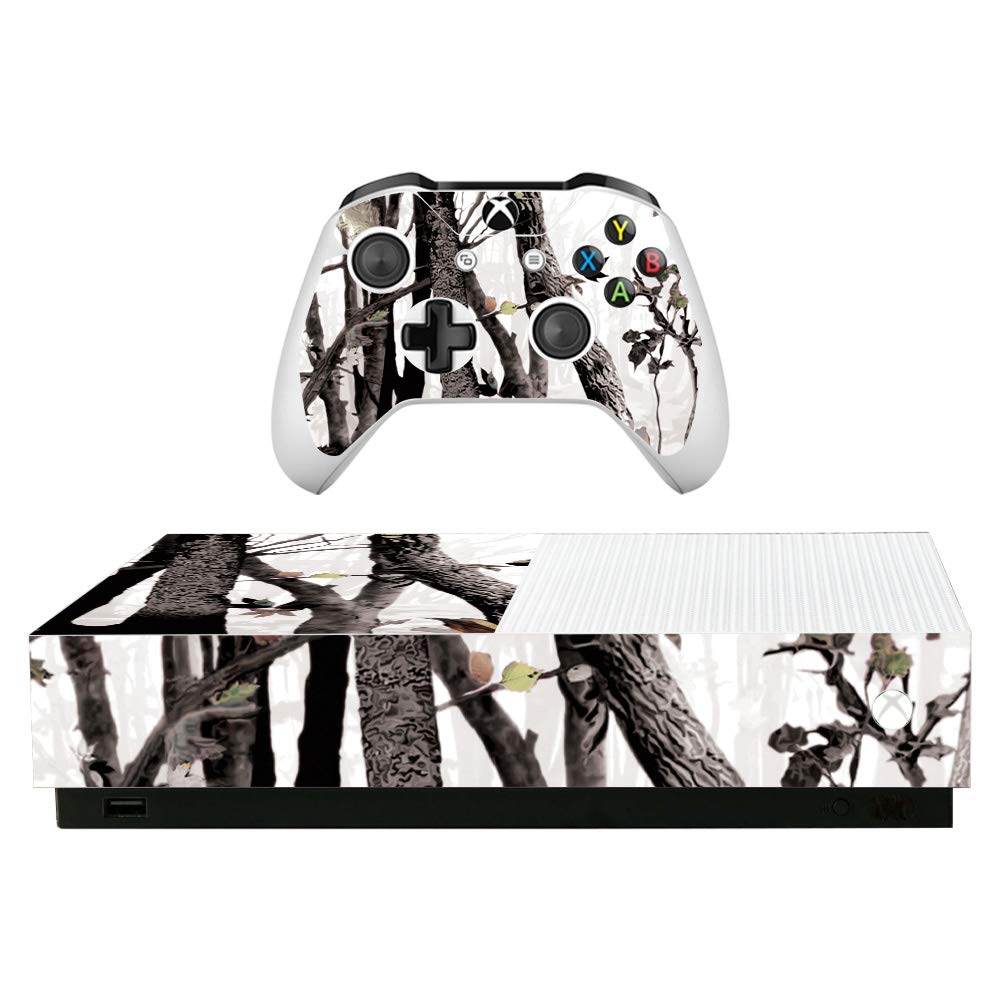 MightySkins Protective Vinyl Skin for Microsoft Xbox One S All-Digital Edition - Arctic Camo Design | Durable Decal Wrap Cover | Easy to Apply & Remove | Made in USA | Perfect for Gaming Setups & Personalization