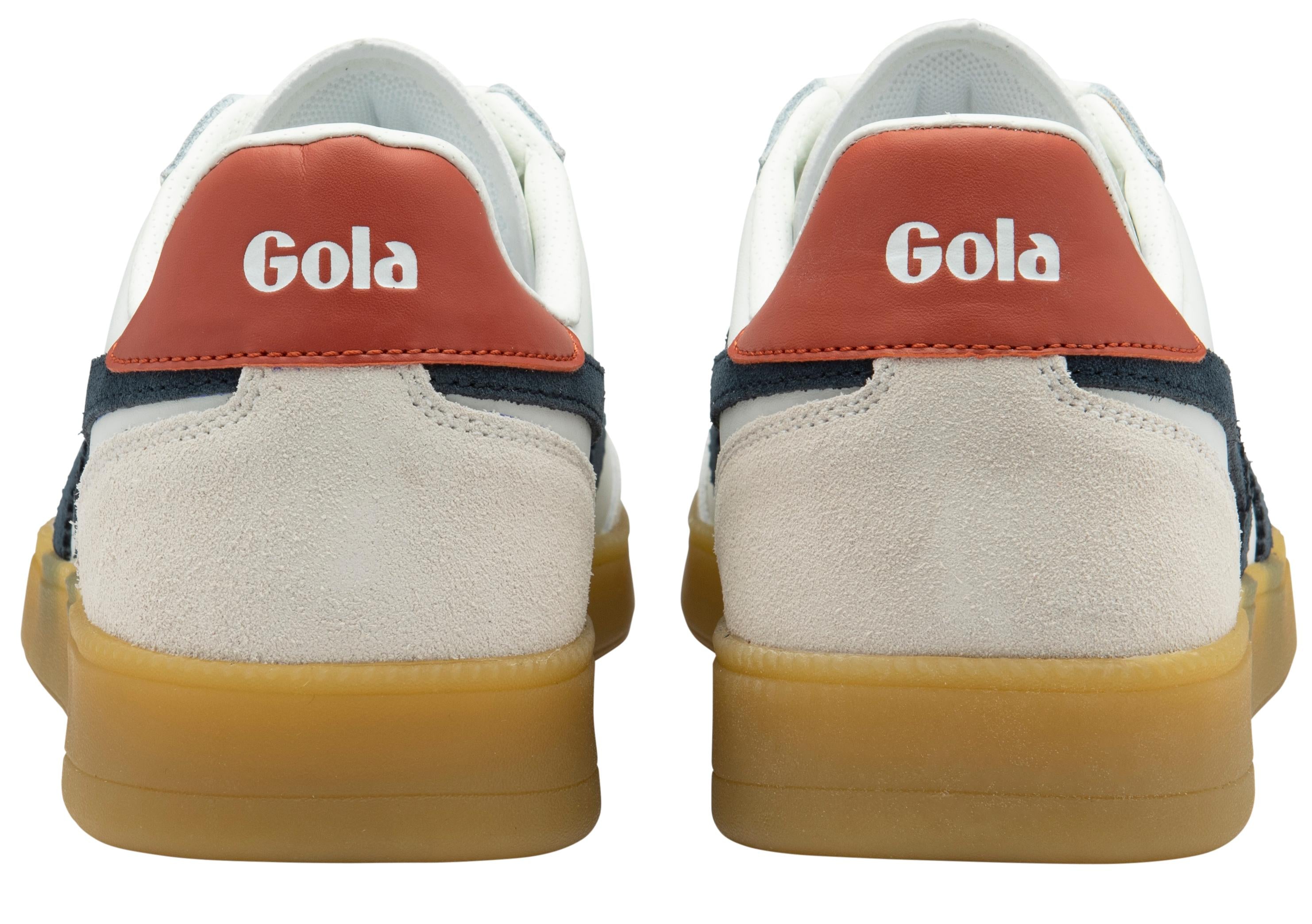 Gola Men's Viper Leather Sneakers - White Retro Running Shoes for Men | Vintage Style Casual Wear & Gym Training Shoes