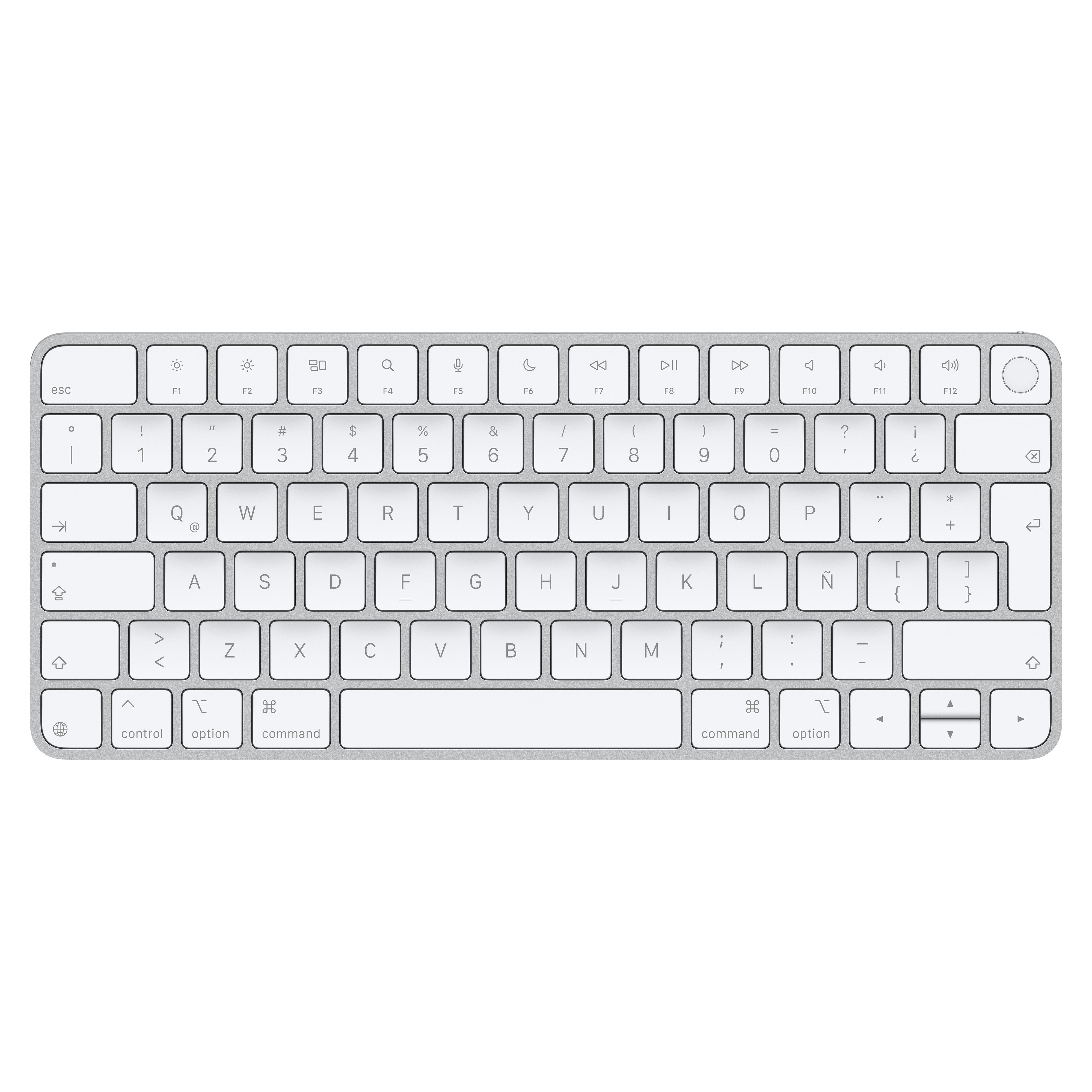 Apple Magic Keyboard with Touch ID for Mac - Spanish (Latin American) Layout | Compatible with Apple Silicon Mac Models | Perfect for Multilingual Typing & Productivity