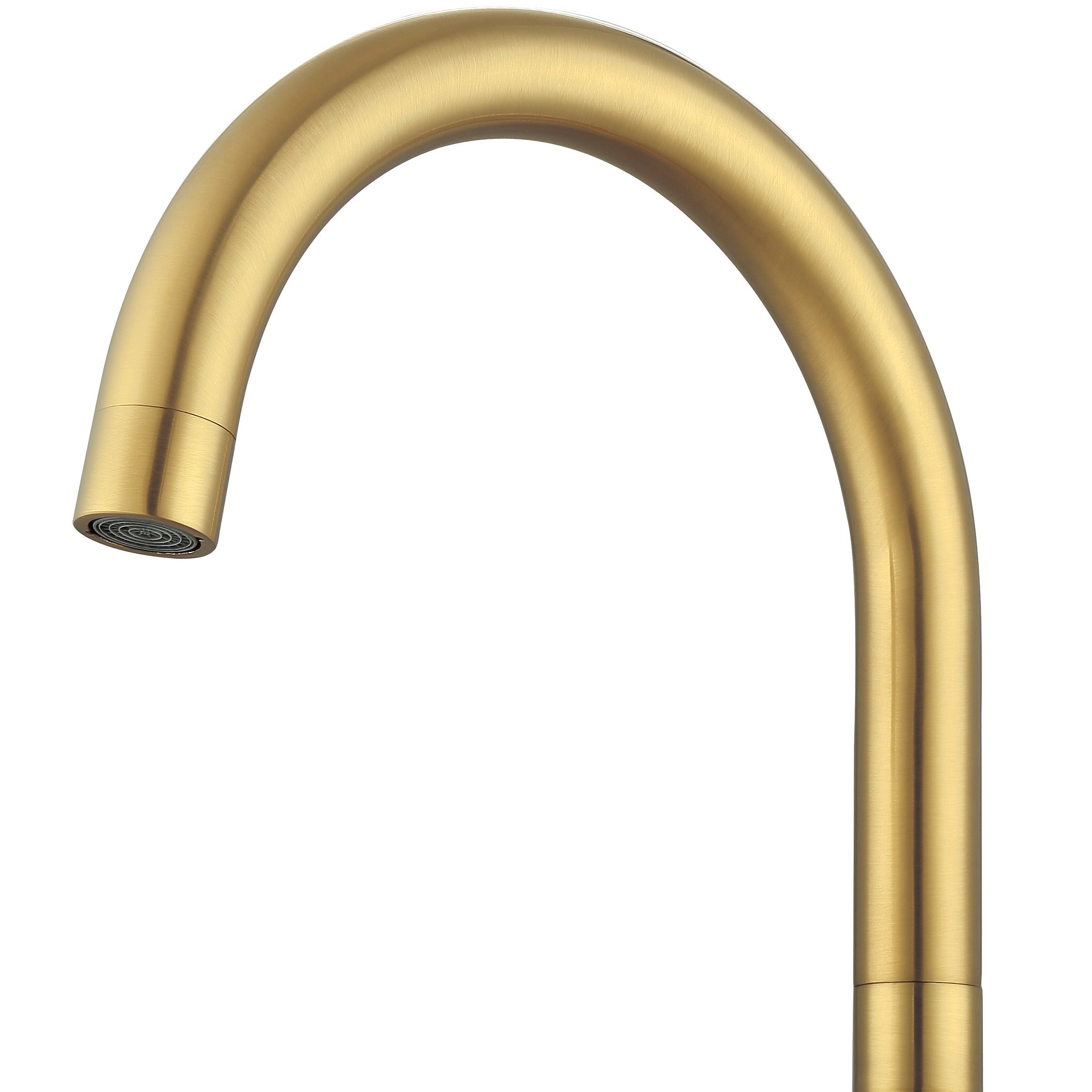 Brushed Titanium Gold Ava Two Handle Roman Tub Faucet for Bathroom - Perfect for Luxury Bathtubs and Spa-Like Relaxation