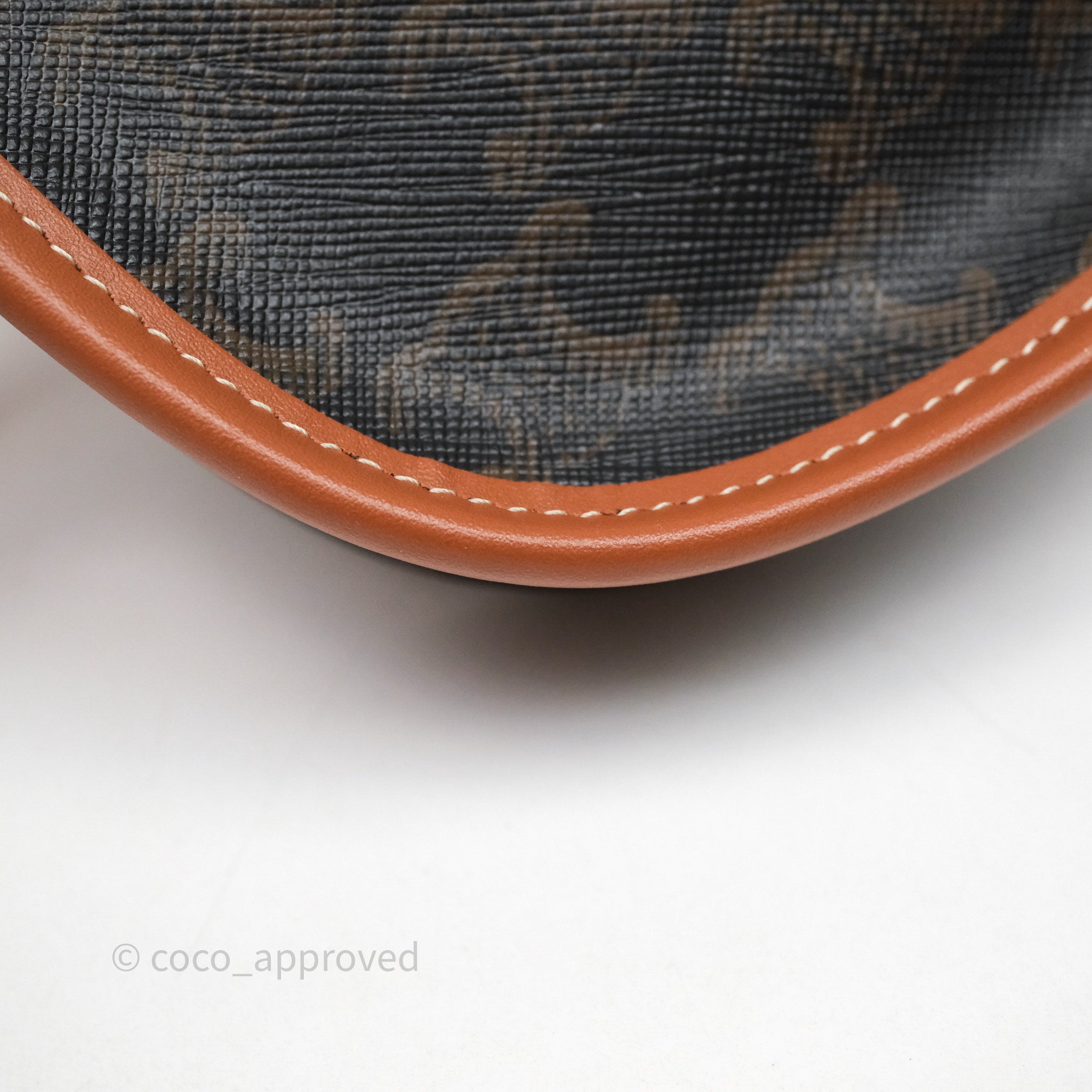 Celine Mini Besace Triomphe Crossbody Bag in Canvas & Calfskin Leather - Tan Color for Women | Perfect for Everyday Use, Work & Travel