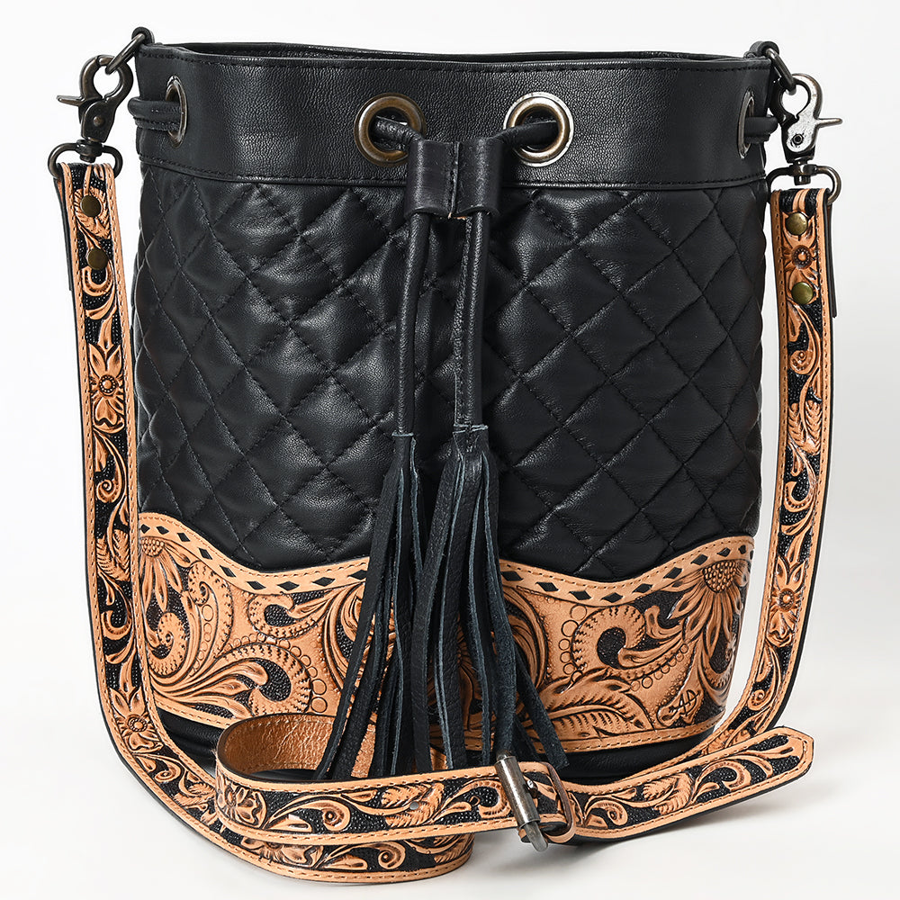 ADBG1670 Genuine Leather Women's Bucket Bag - Handcrafted Leather Purse for Women | Perfect for Work, Travel & Everyday Use