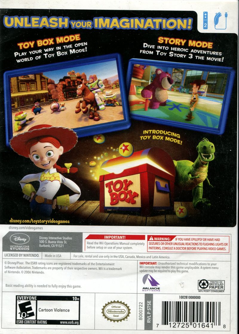 Pre-Owned Toy Story 3 Wii Video Game - Classic Disney Pixar Adventure for Kids & Family Game Night