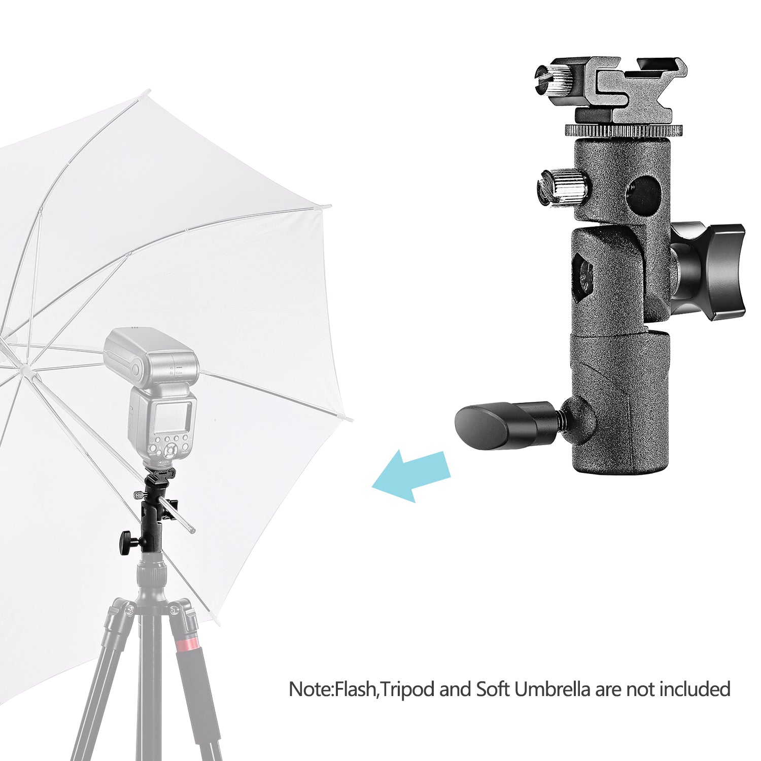 NEEWER 2 Pack Universal E Type Bracket for DSLR Camera Mount - Compatible with Canon Nikon Sony - Perfect for Photography, Videography & Studio Equipment Setup