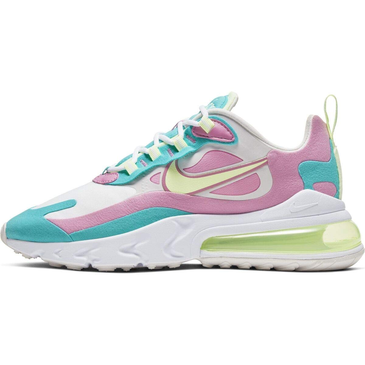 Nike Women's Air Max 270 React Running Shoes - CW7015-100 White Size 8 | Lightweight Cushioned Sneakers for Women, Gym Workouts & Casual Wear