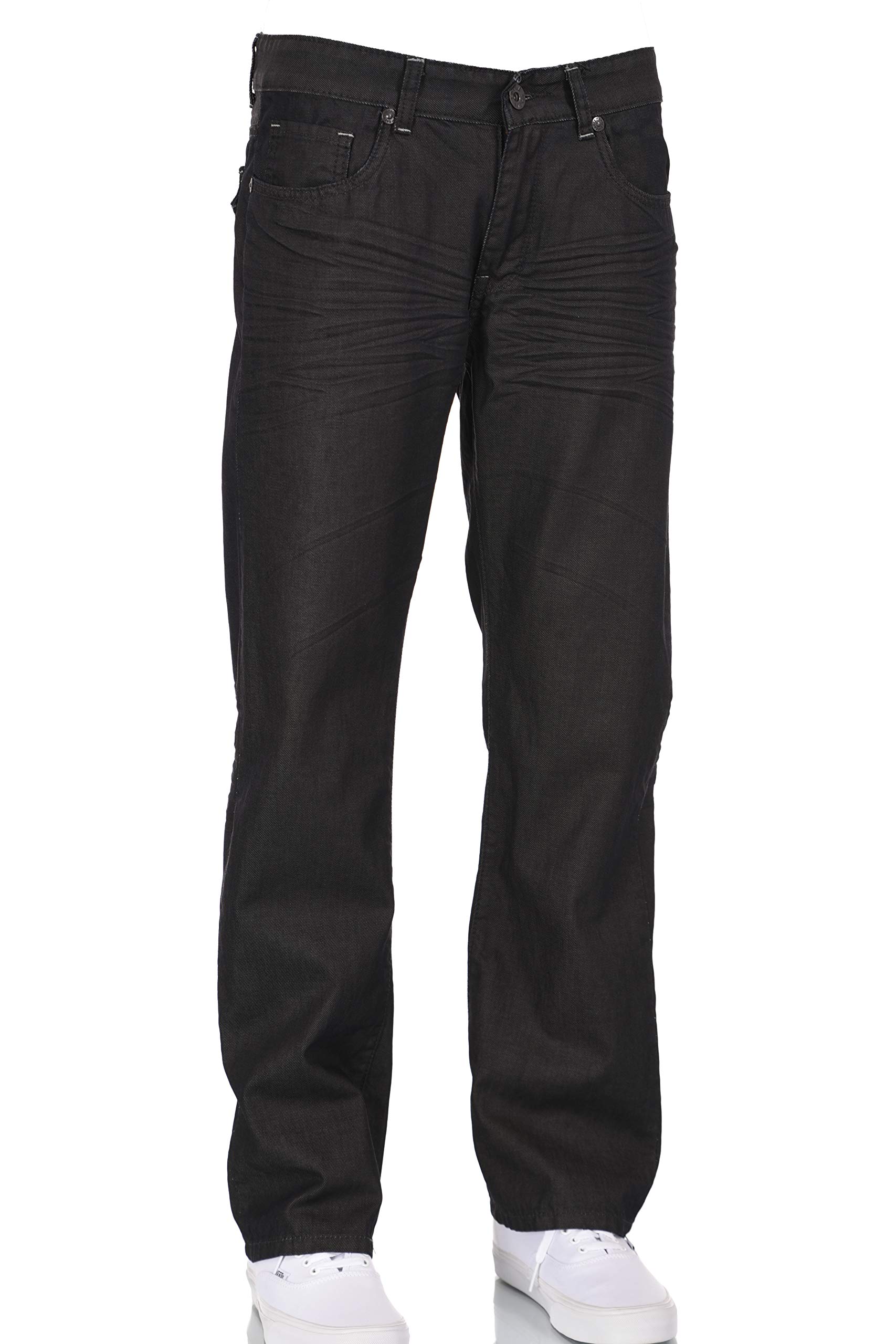 Men's Slim Fit Stretch Coated Jeans - Charcoal Grey Wash | Comfortable & Stylish for Casual Wear, Office & Night Out