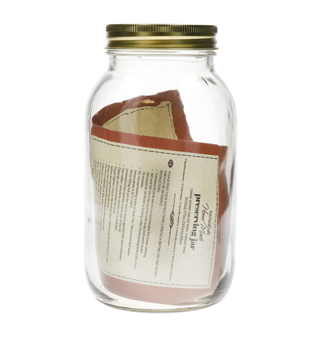 1000g Glass Preserving Jar for Homemade Jams, Pickles & Canning - Airtight Food Storage Container for Kitchen & Pantry Organization