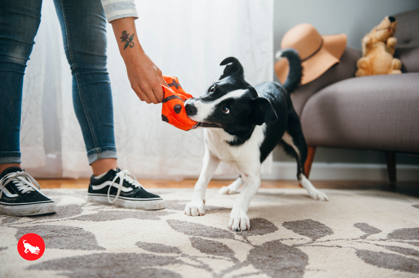 Globetrotter Plush Dog Toy - La Maleta Travel-Themed Chew Toy for Dogs | Pet P.L.A.Y. | Perfect for Travel, Playtime & Cuddling