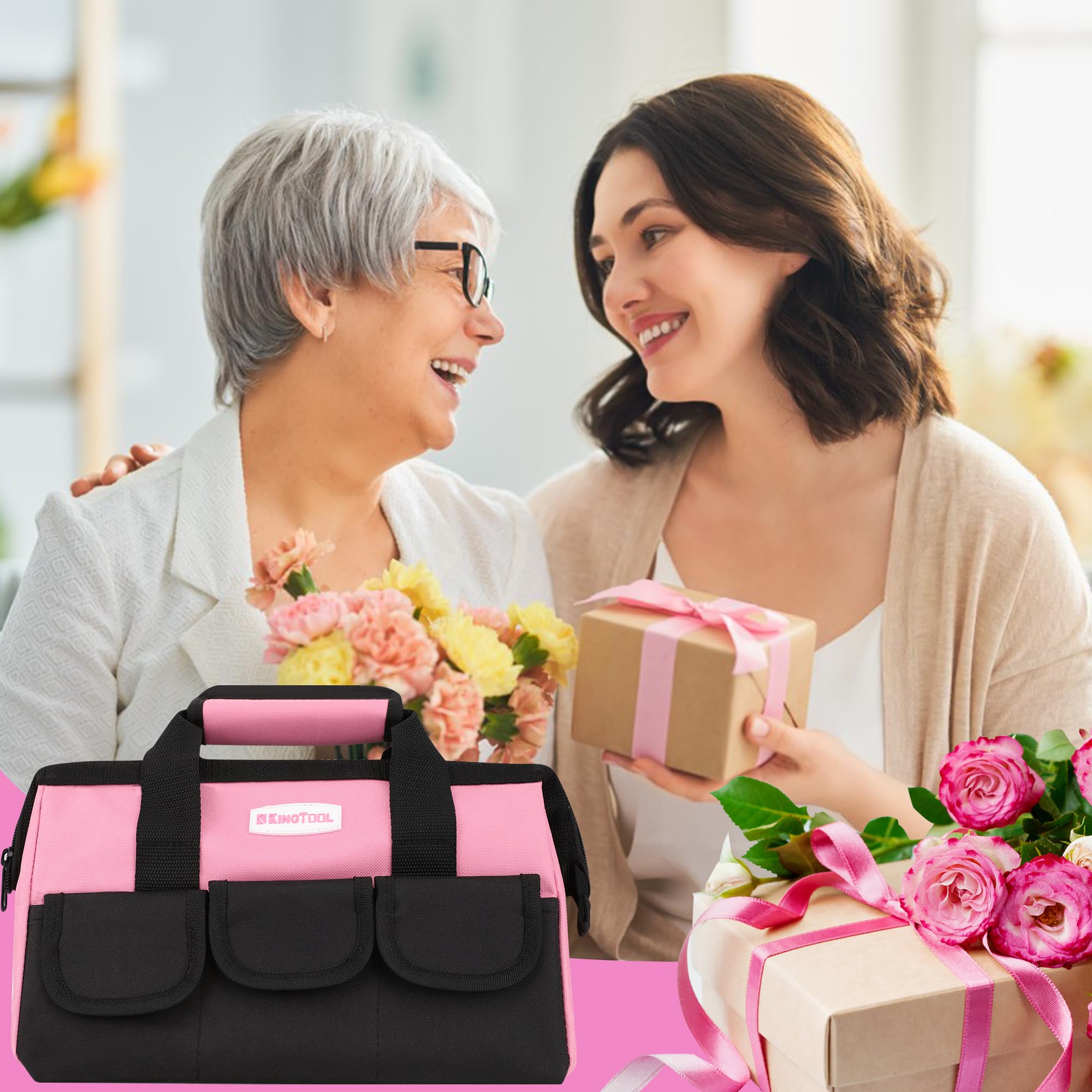 KingTool 275-Piece Pink Tool Set for Women - 12