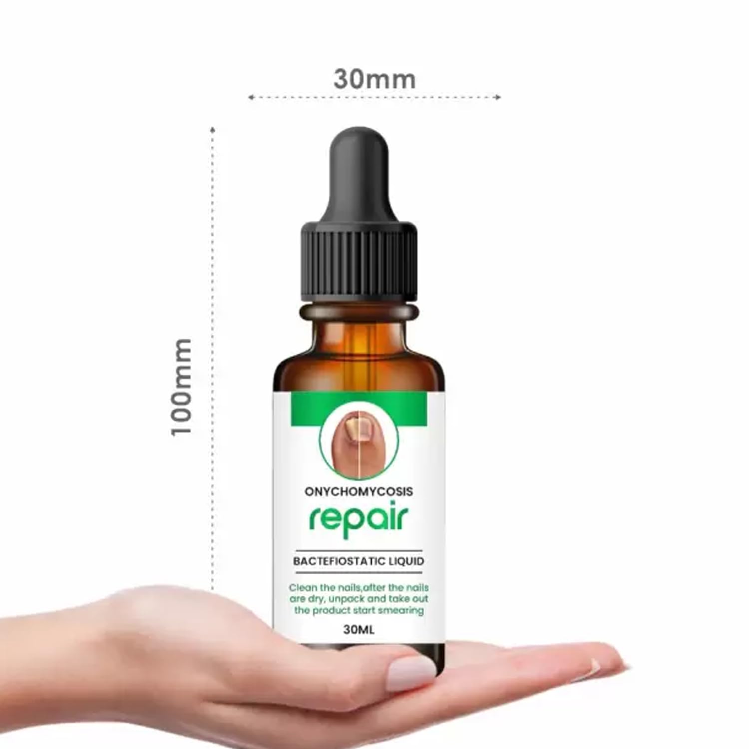 Sahini Nail Serum for Repair & Growth - 100% Natural Fungal Infection Treatment & Cuticle Care (30ML) - Strengthen Brittle Nails, Prevent Splitting & Promote Healthy Nail Growth for Manicures & Pedicures