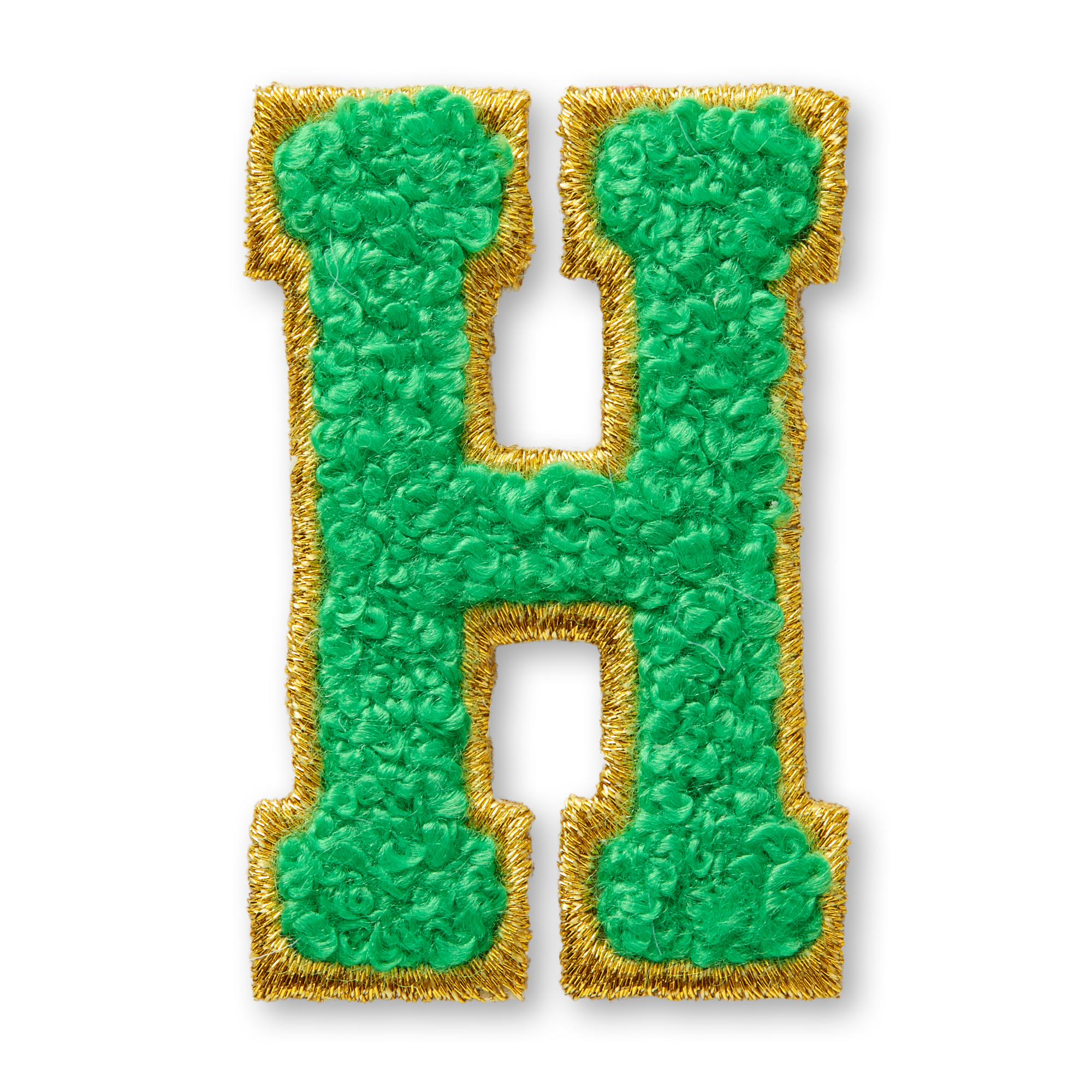 AG™ Iron-On Letter H Patch - Embroidered Alphabet Applique for DIY Crafts, Clothing & Backpacks - Perfect for Customizing Jackets, Hats & Denim