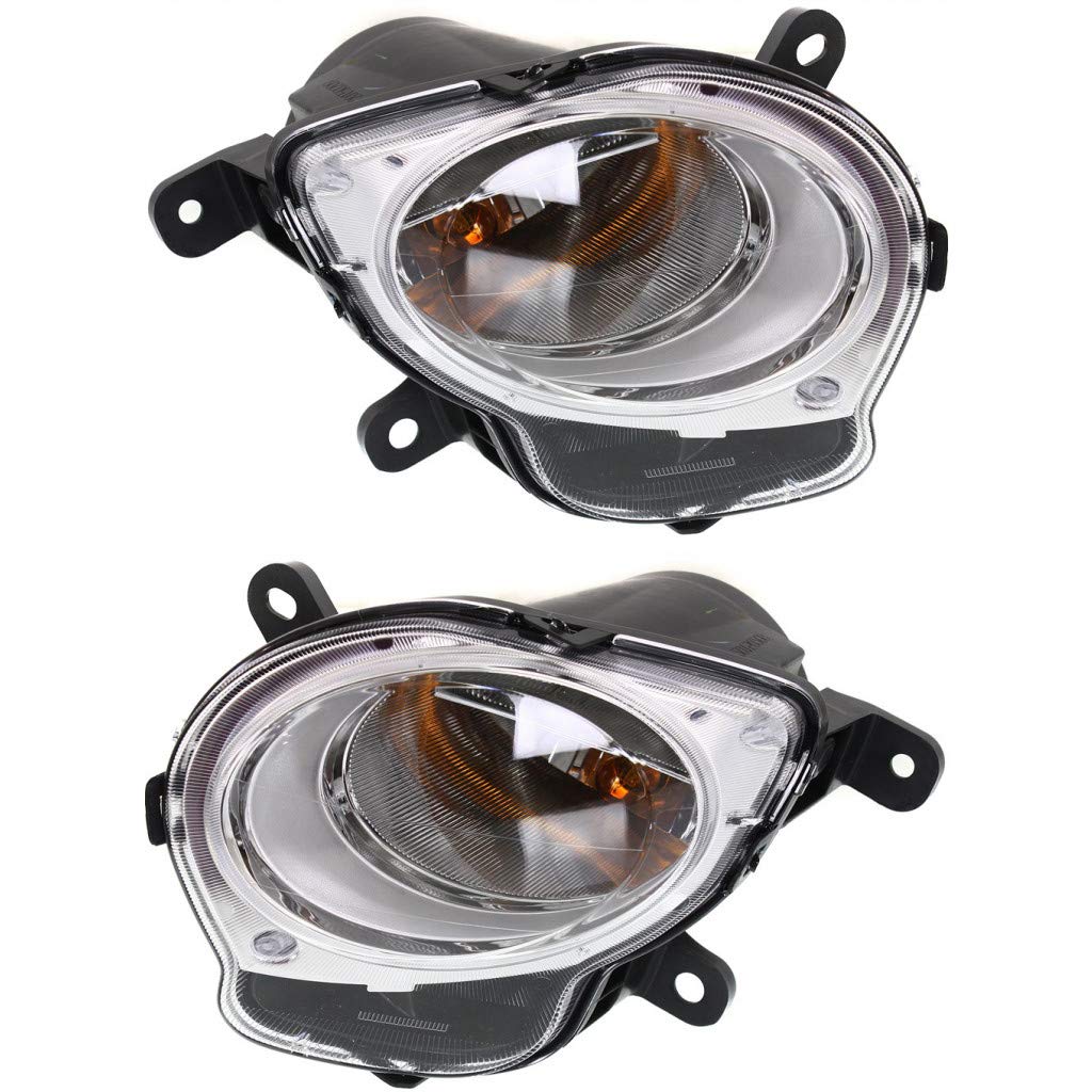 CarLights360: Fiat 500 Front Turn Signal Lights & Corner Lights Pair (2012-2018 Models) - Driver & Passenger Side with Bulbs | CAPA Certified | FI2532100 FI2533100 | Perfect for Night Driving & Enhanced Safety
