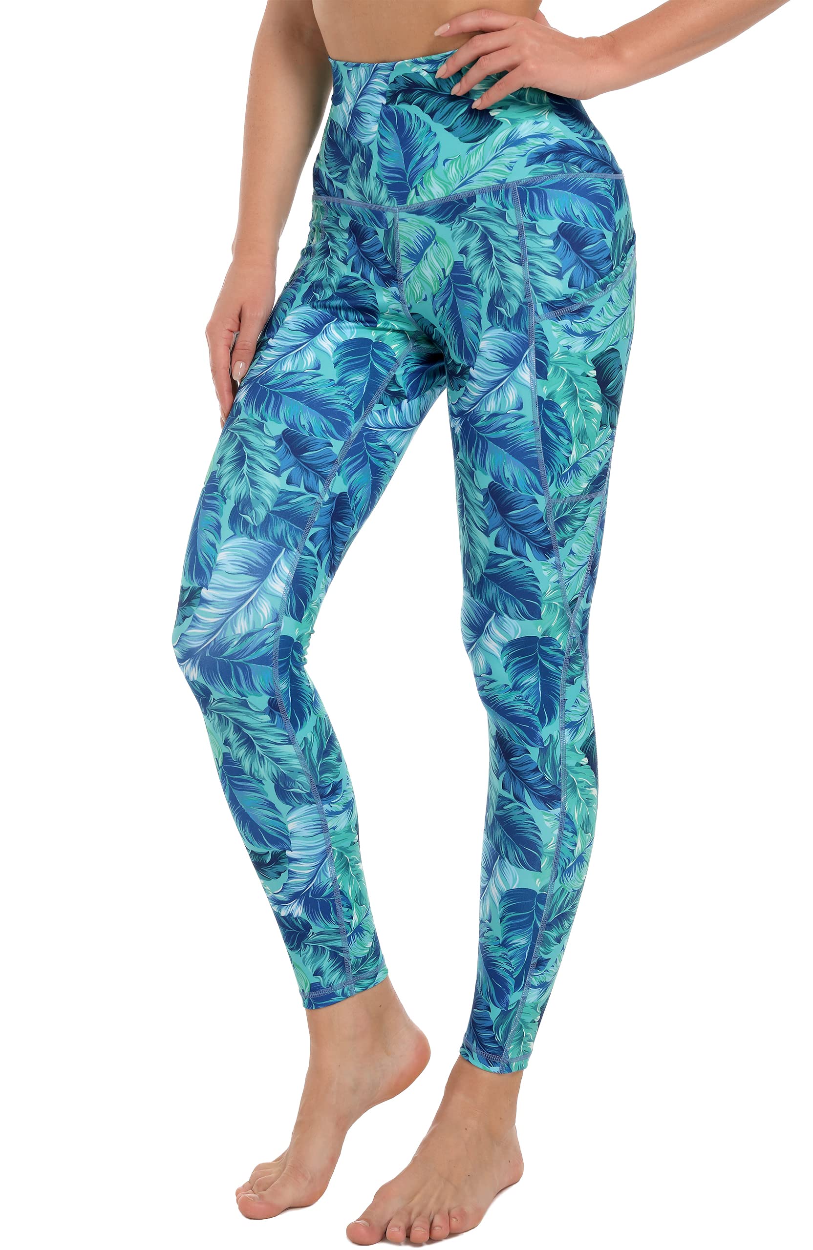 Free Leaper Women's Gym Leggings with Pockets - Comfortable Stretchy Yoga Pants for Workout, Running & Outdoor Activities | Soft High-Waisted Exercise Tights for Yoga, Gym & Casual Wear