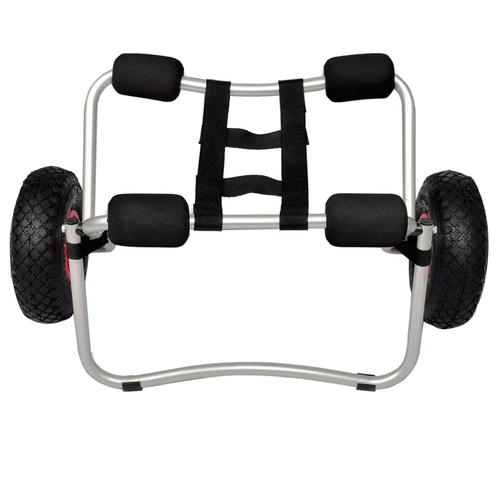SKM 2-Piece Aluminum Kayak Trolley - Lightweight Portable Kayak Cart for Easy Watercraft Transport - Perfect for Beach, Lake, and River Adventures