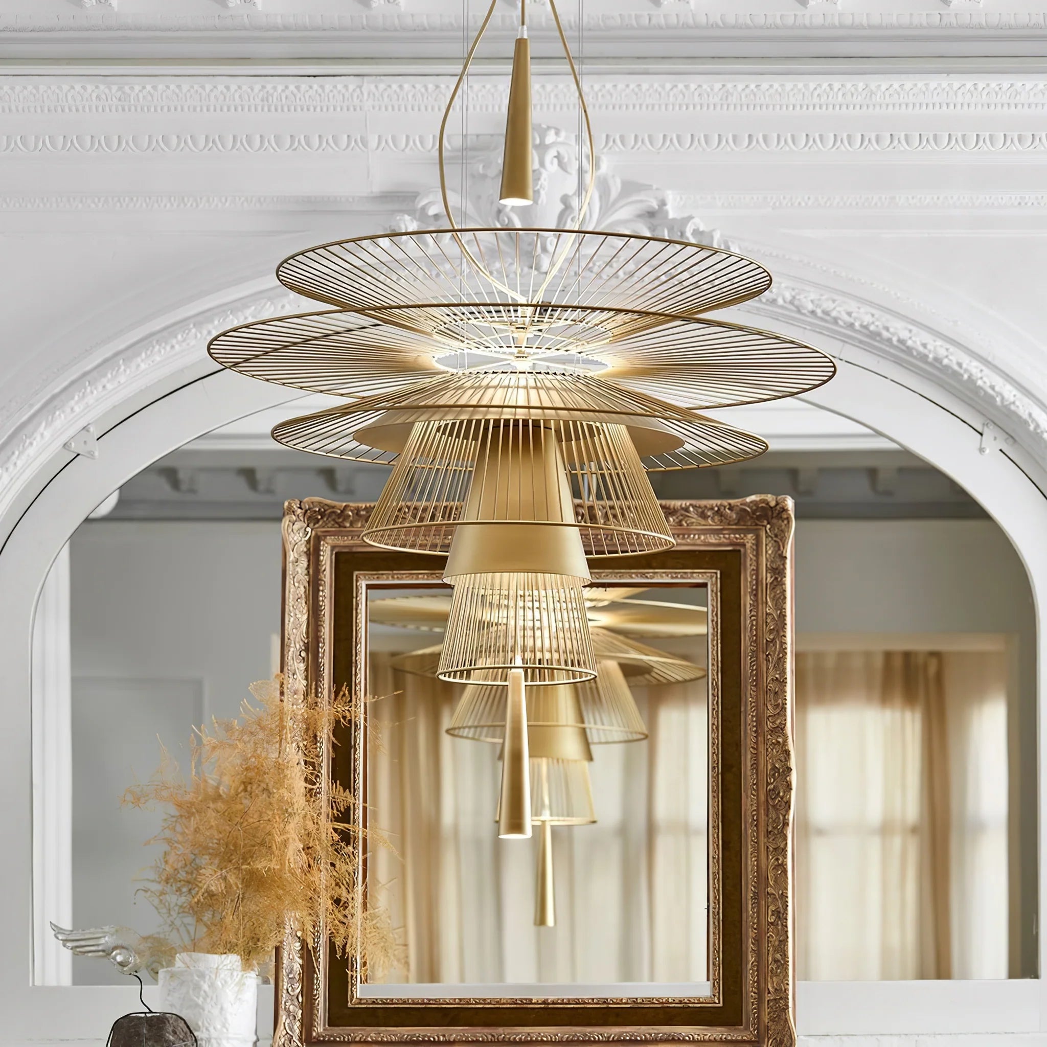 Wind Valley Chandelier - Elegant Crystal Ceiling Light Fixture for Dining Room, Living Room & Bedroom | Modern Home Decor Lighting