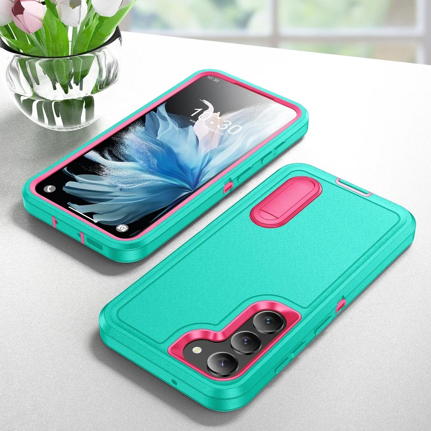 Samsung Galaxy S24 Plus Shockproof Case with Kickstand - Anti-Dust, Military-Grade Protection for Outdoor & Active Lifestyle