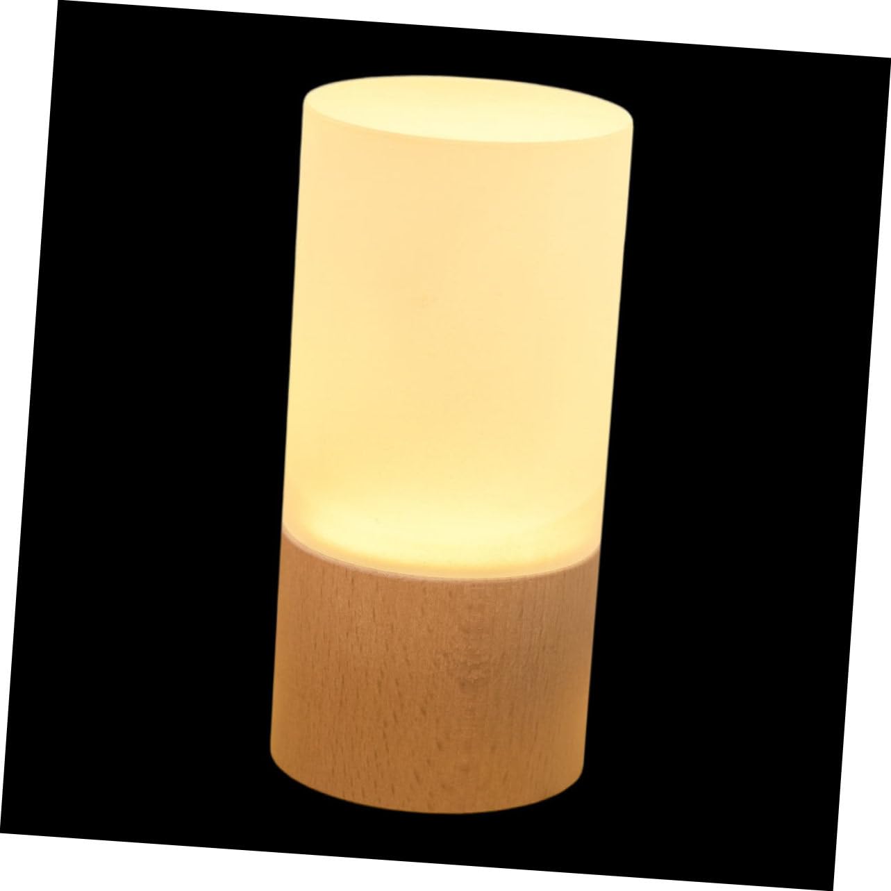 Angoily LED Night Lamp - Solid Wood Dimmable Night Light, Smart Table Lamp for Bedroom, Nursery & Living Room - Perfect for Reading, Relaxing & Nighttime Ambience