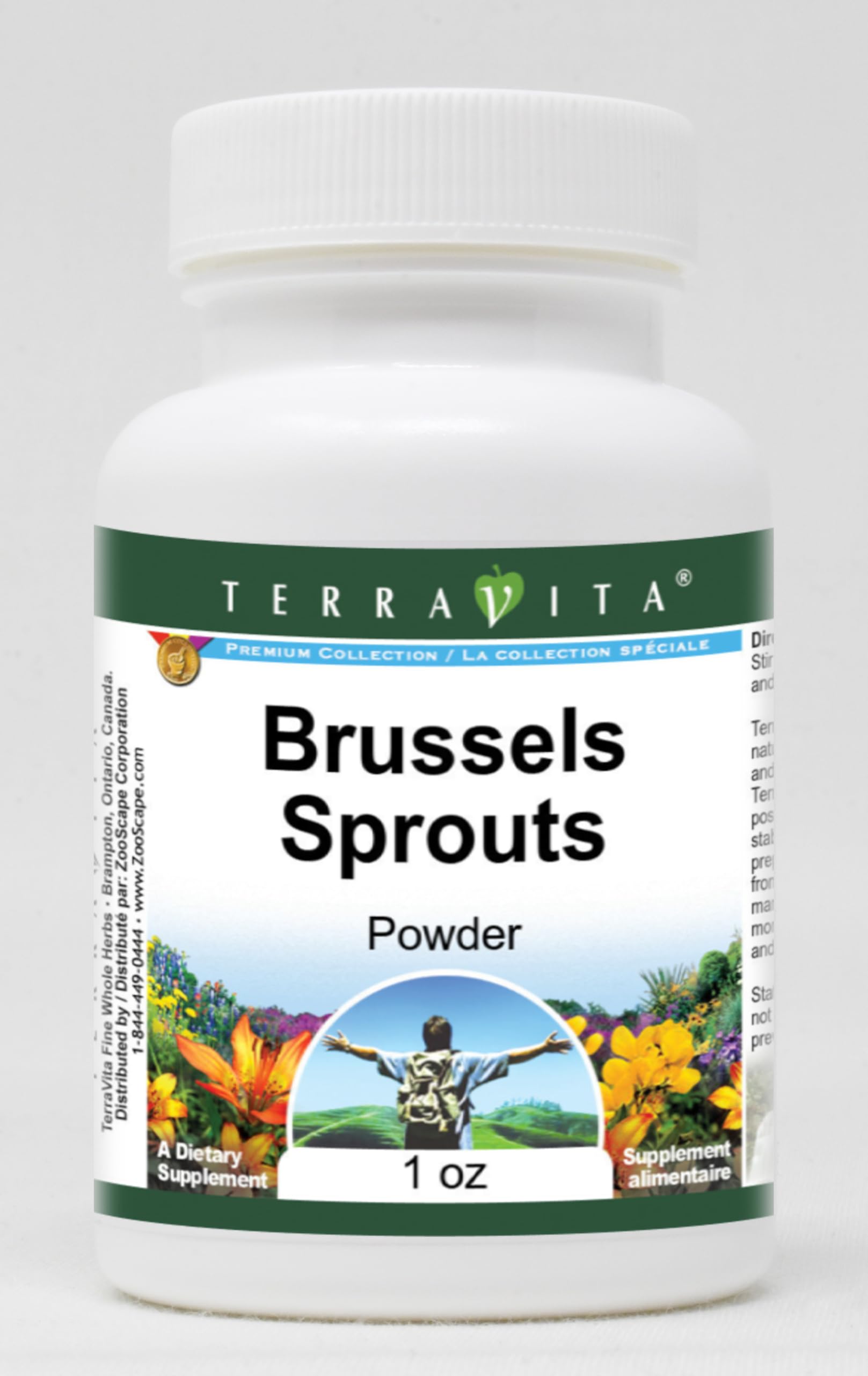 Organic Brussels Sprouts Powder 1 oz - Non-GMO, Gluten-Free Superfood for Smoothies & Baking (ZIN: 519409) | Boost Immunity & Detox Naturally
