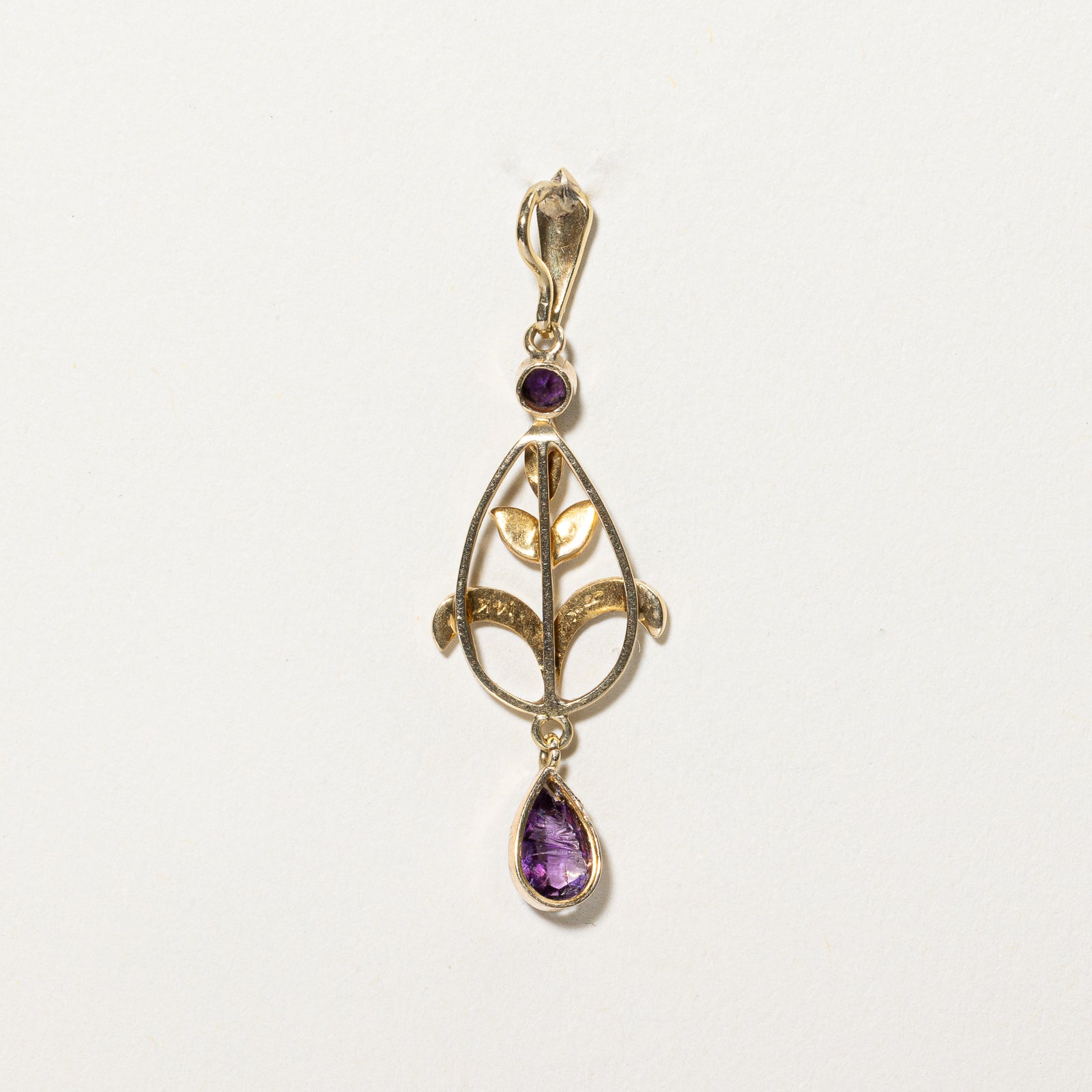 Natural Amethyst and Pearl Pendant Necklace - 0.26 Carat Total Weight (CTW) - Elegant Purple Gemstone Jewelry for Women - Perfect for Valentine's Day, Anniversary & Special Occasion Gifts