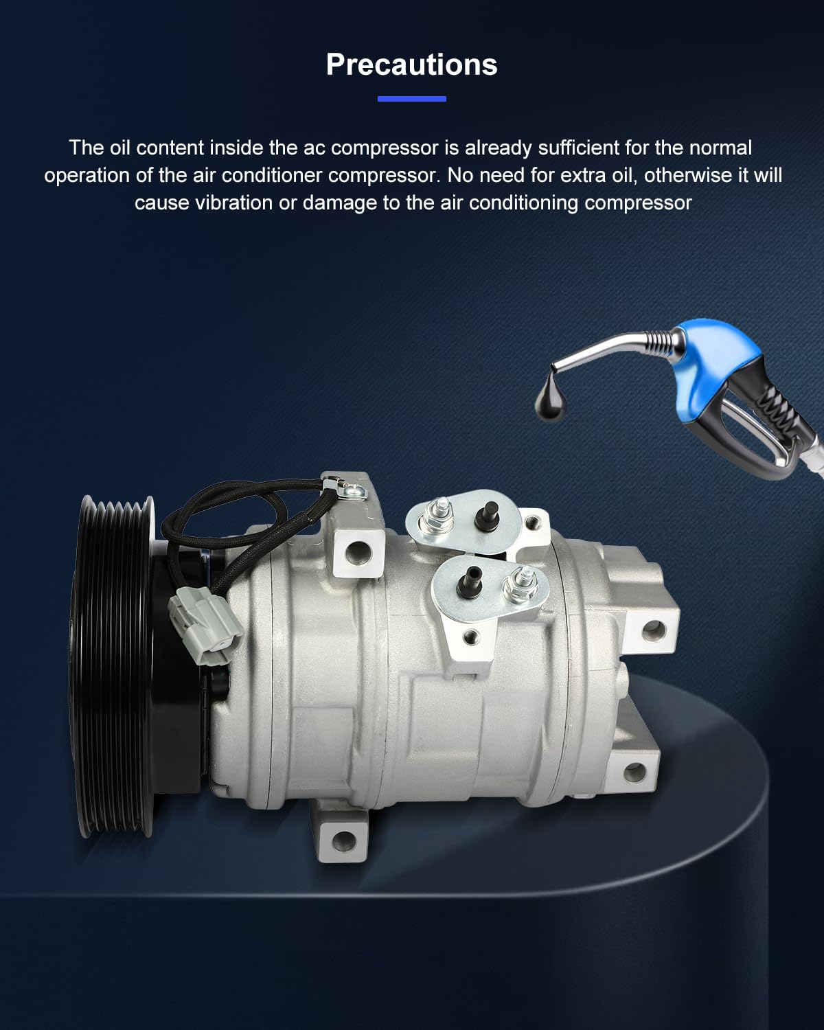 ECCPP High Performance AC Compressor - Fast Cooling Replacement for Acura MDX, Honda Odyssey & Pilot (1999-2004 Models) | Perfect for Summer Road Trips & Hot Weather Driving