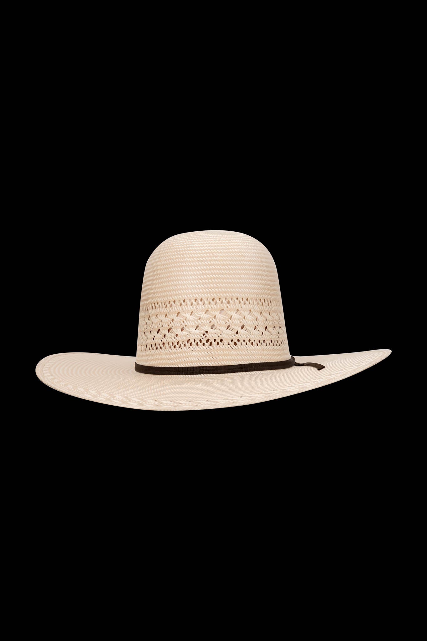 Rock'em 30X Colorado Open Crown Straw Cowboy Hat for Men - Western Style Sun Protection for Outdoor, Rodeo, and Ranch Activities
