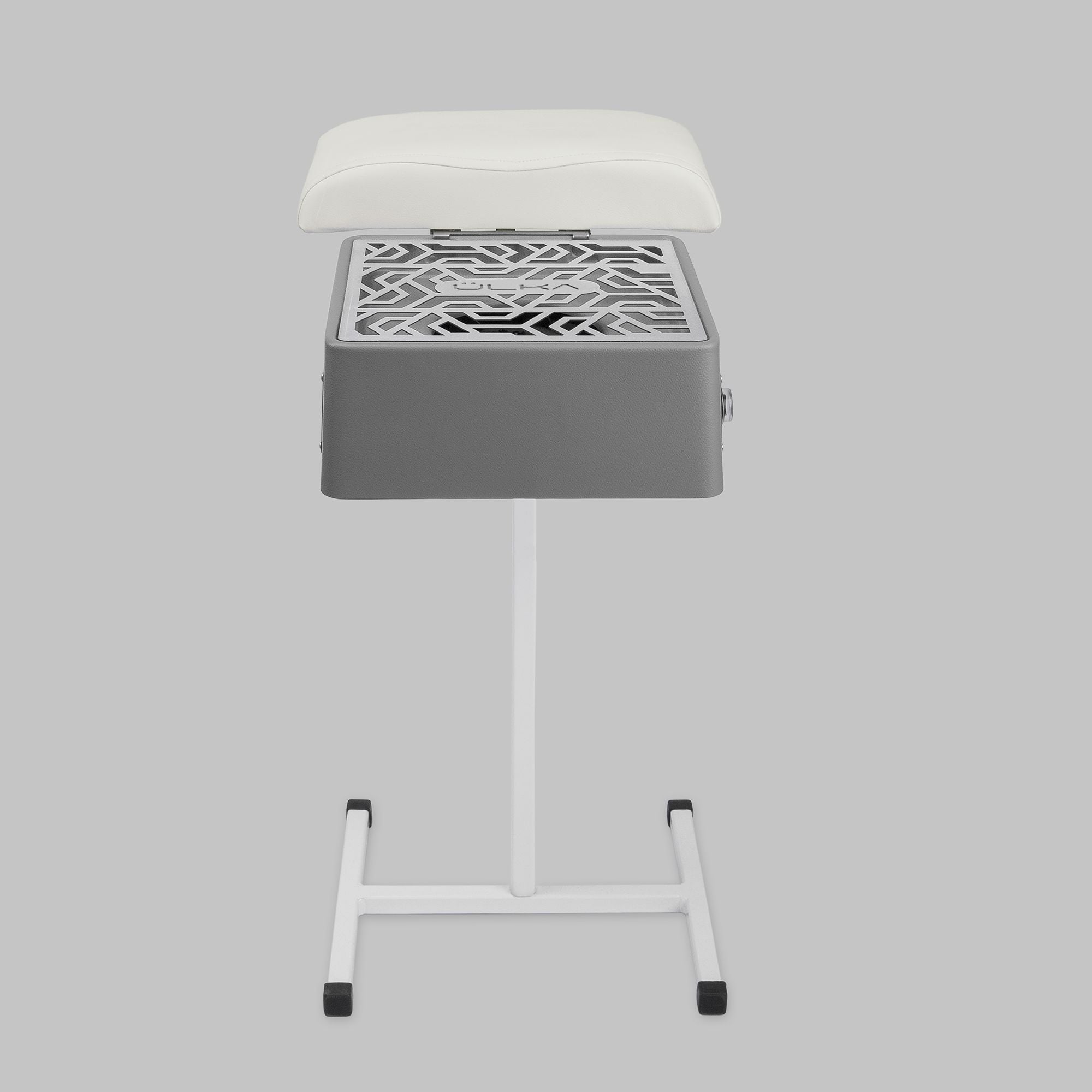 Premium ULKA Gray Nail Dust Collector with White Stand - Professional Pedicure & Manicure Tool for Salon & Home Use